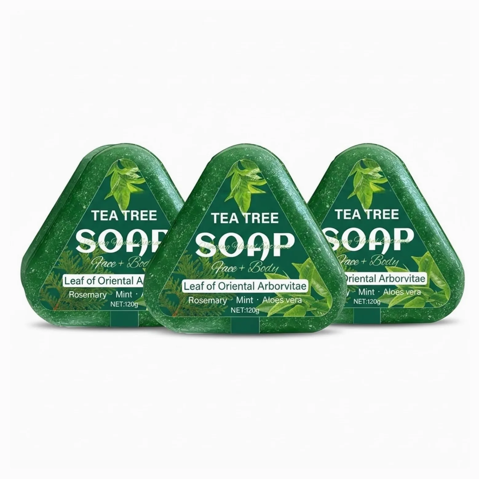 sapone all’albero del tè Shampoo solido all'albero del tè 120 g con acido ialuronico