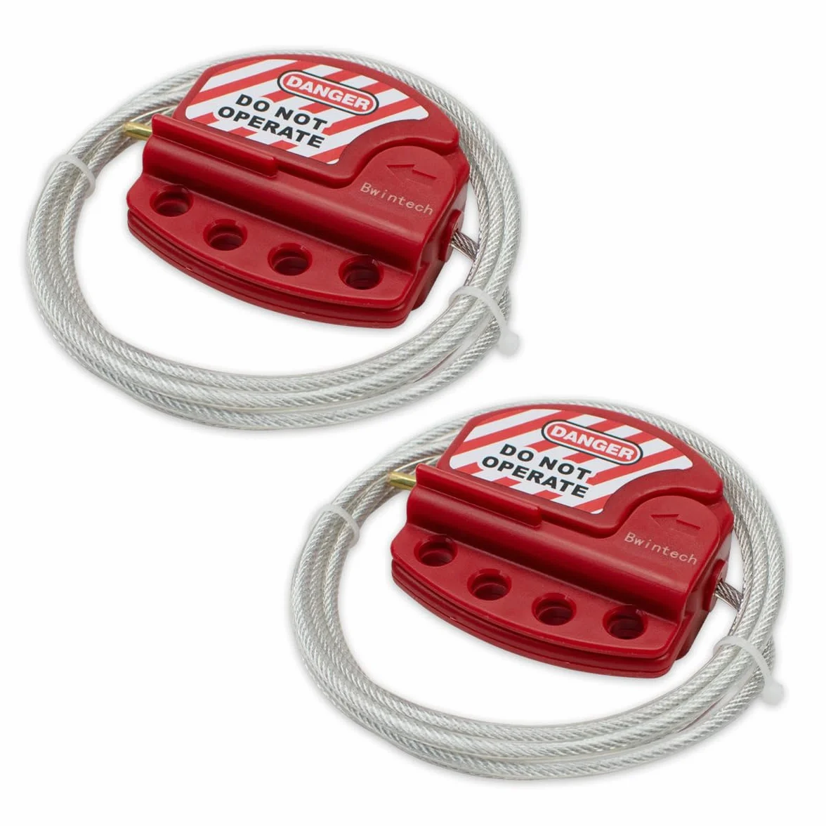 Cavo d'acciaio regolabile Bwintech 2 pezzi per blocco tagout lucchetti sicurezza
