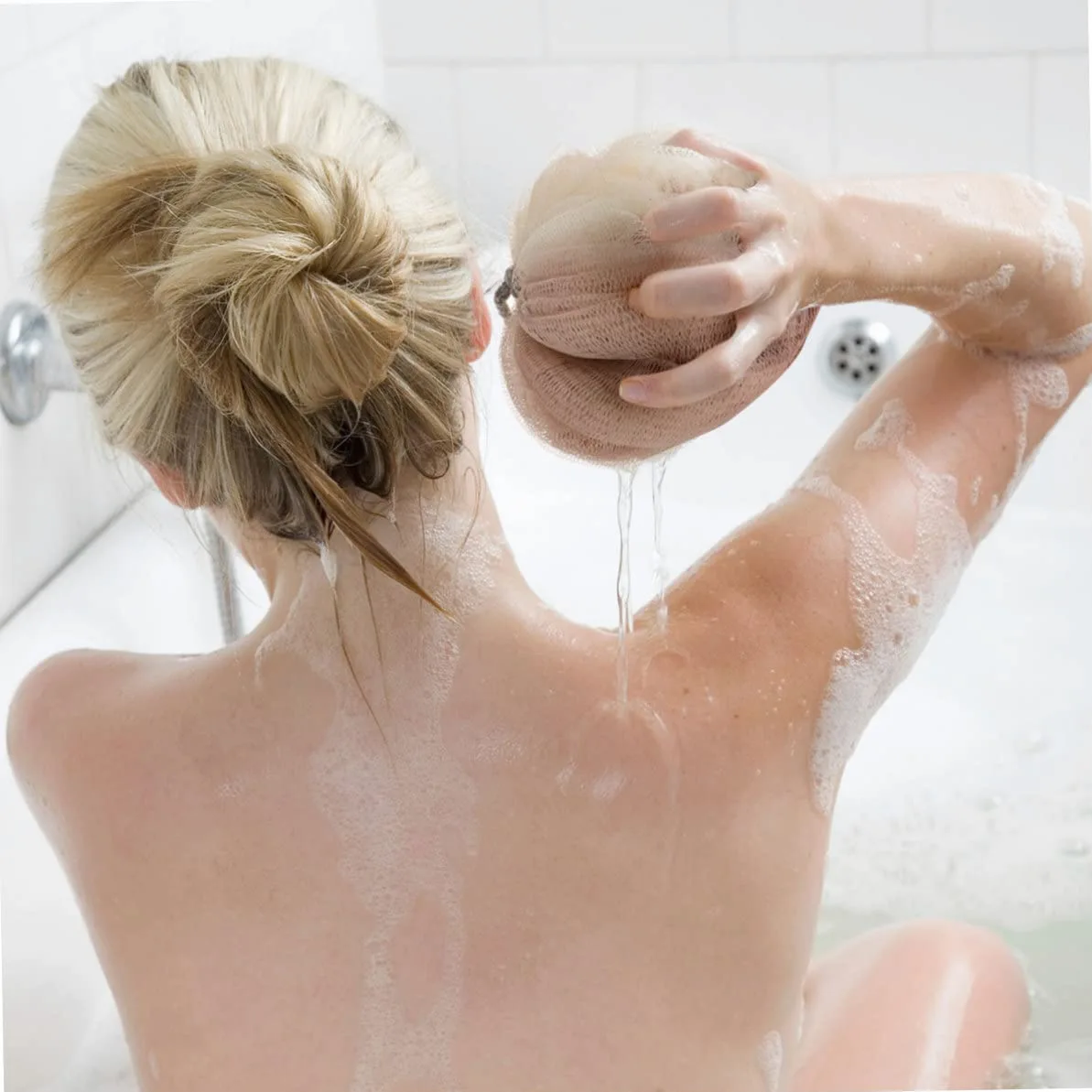 Beavorty 3 Set Di Spugna Da Bagno Feeling Bath Puff Facile Da Usare Per Il Corpo Gel Doccia O Applicazione Di Sapone 2 Pezzi * 3