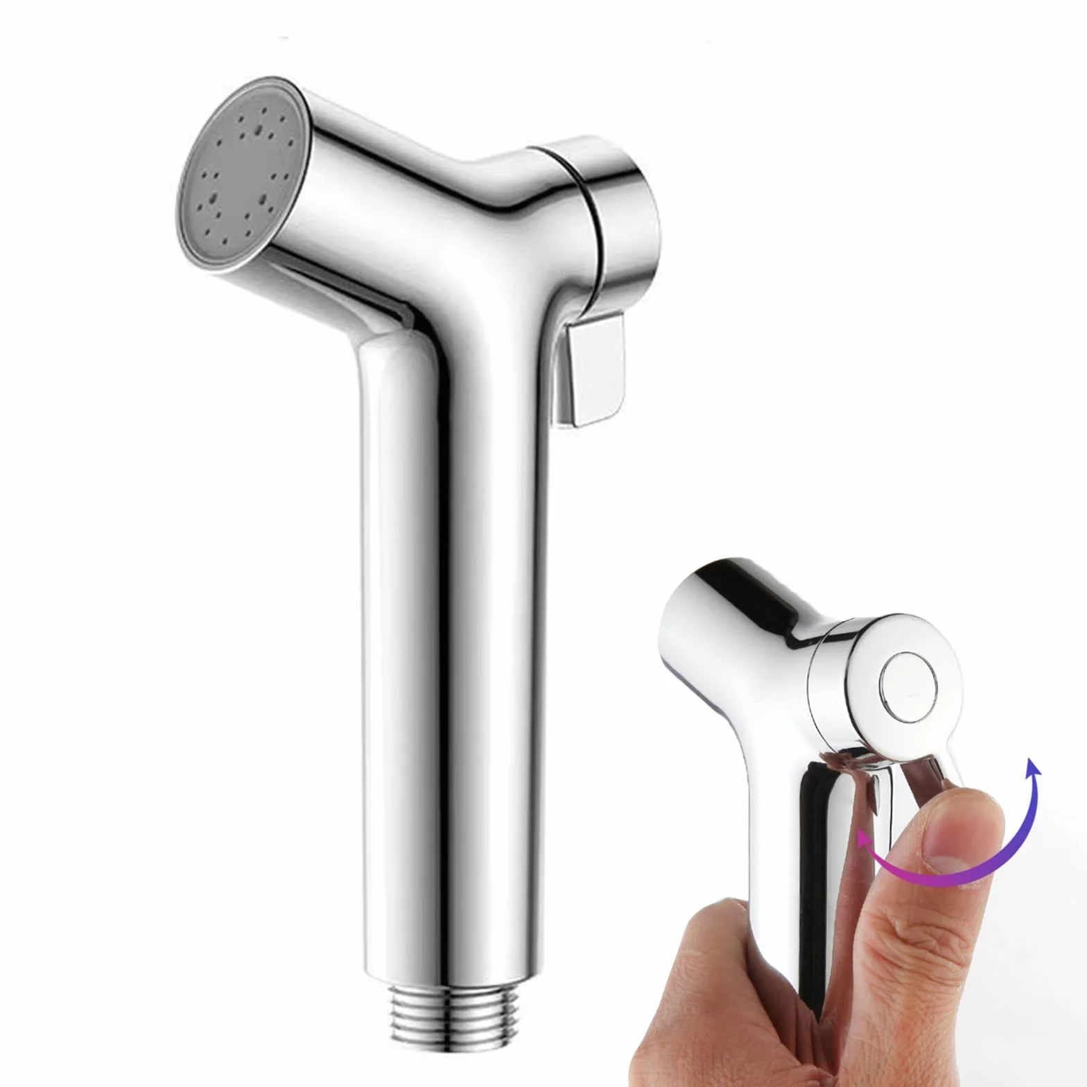 Spruzzatore per Bidet Portatile Doccetta Regolabile Igiene Personale Doccia Bagno WC
