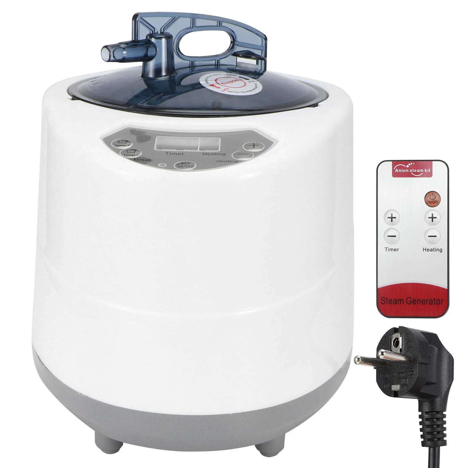 Generatore di Vapore per Sauna Portatile 1500W Acciaio Inossidabile con Telecomando Smart