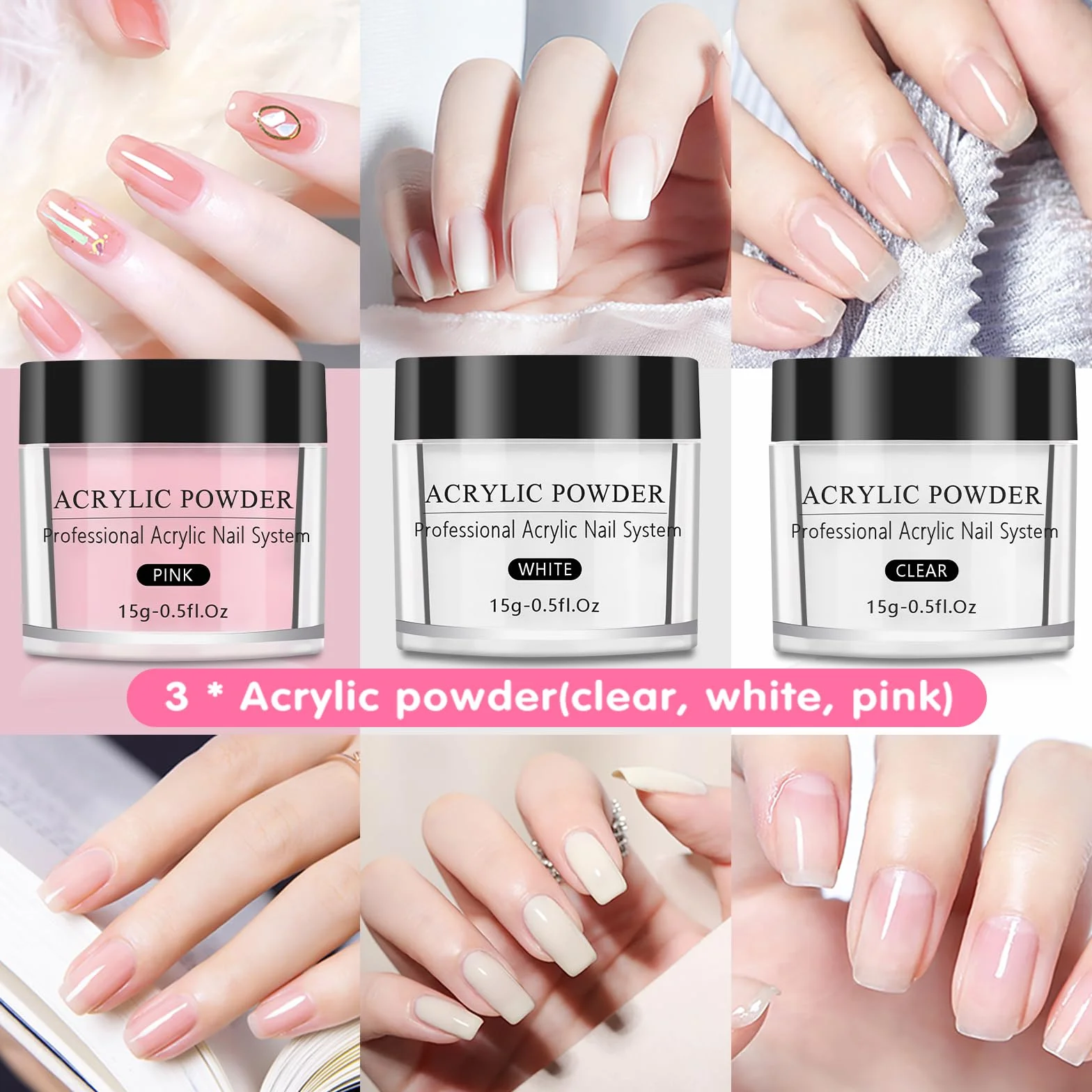 Mano Finta per Ricostruzione Unghie Silicone: 200 Pezzi Mano Pratica Set - Strumenti Mano Finta per Unghie - Professionali Mani Finte per Nail Art Manicure