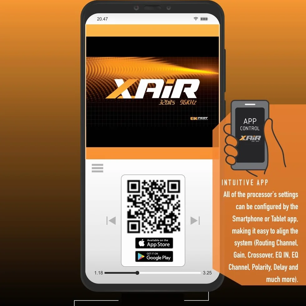 EXPERT Procesor Bluetooth 8 CH 32-bit 96 kHz