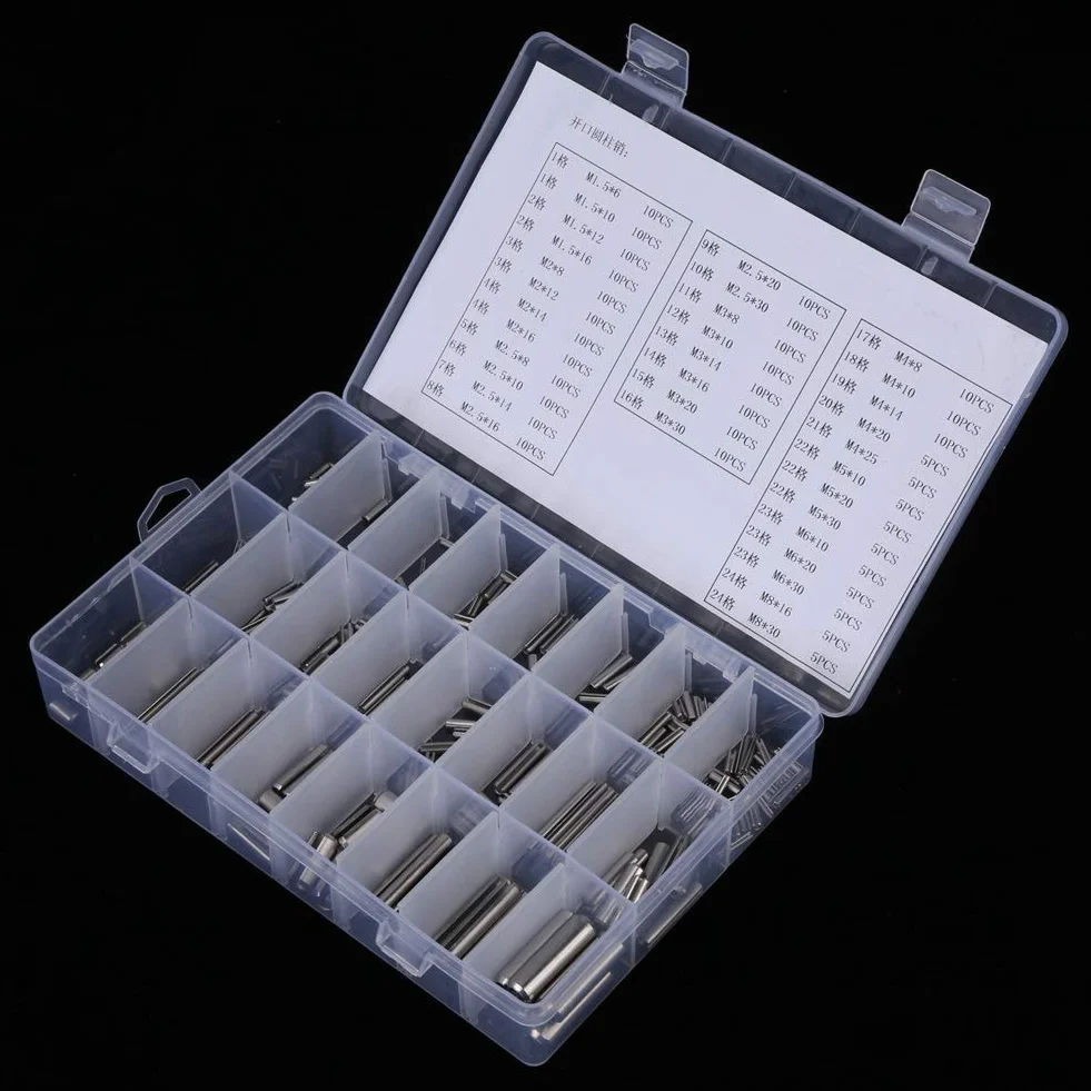 Set di Perni di Tensione Molla in Acciaio Inossidabile M1.5-M8, Spina Elastica 280 Pezzi