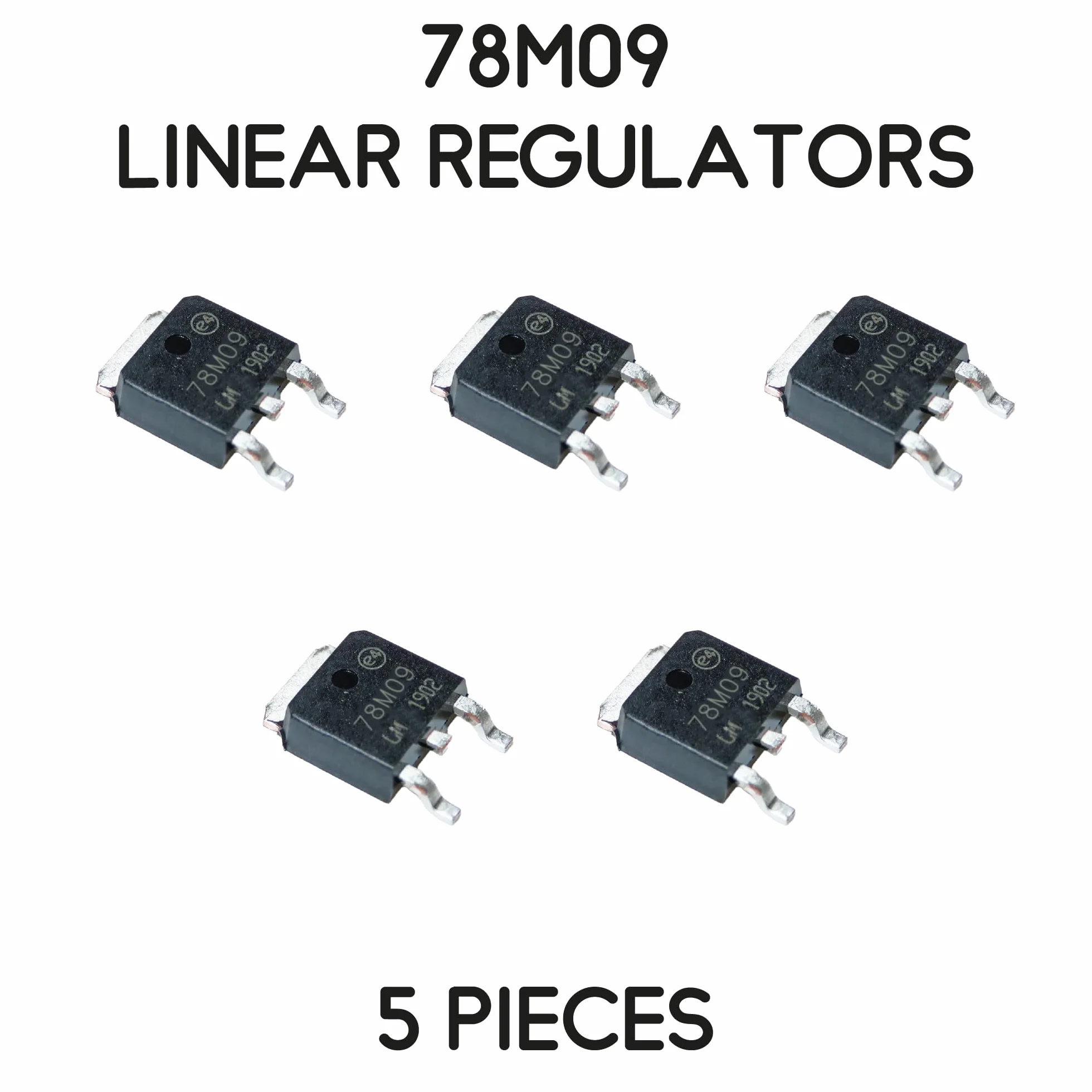 Regolatori di tensione 9V 700mA 7809 TO-252 DPAK 5 pezzi