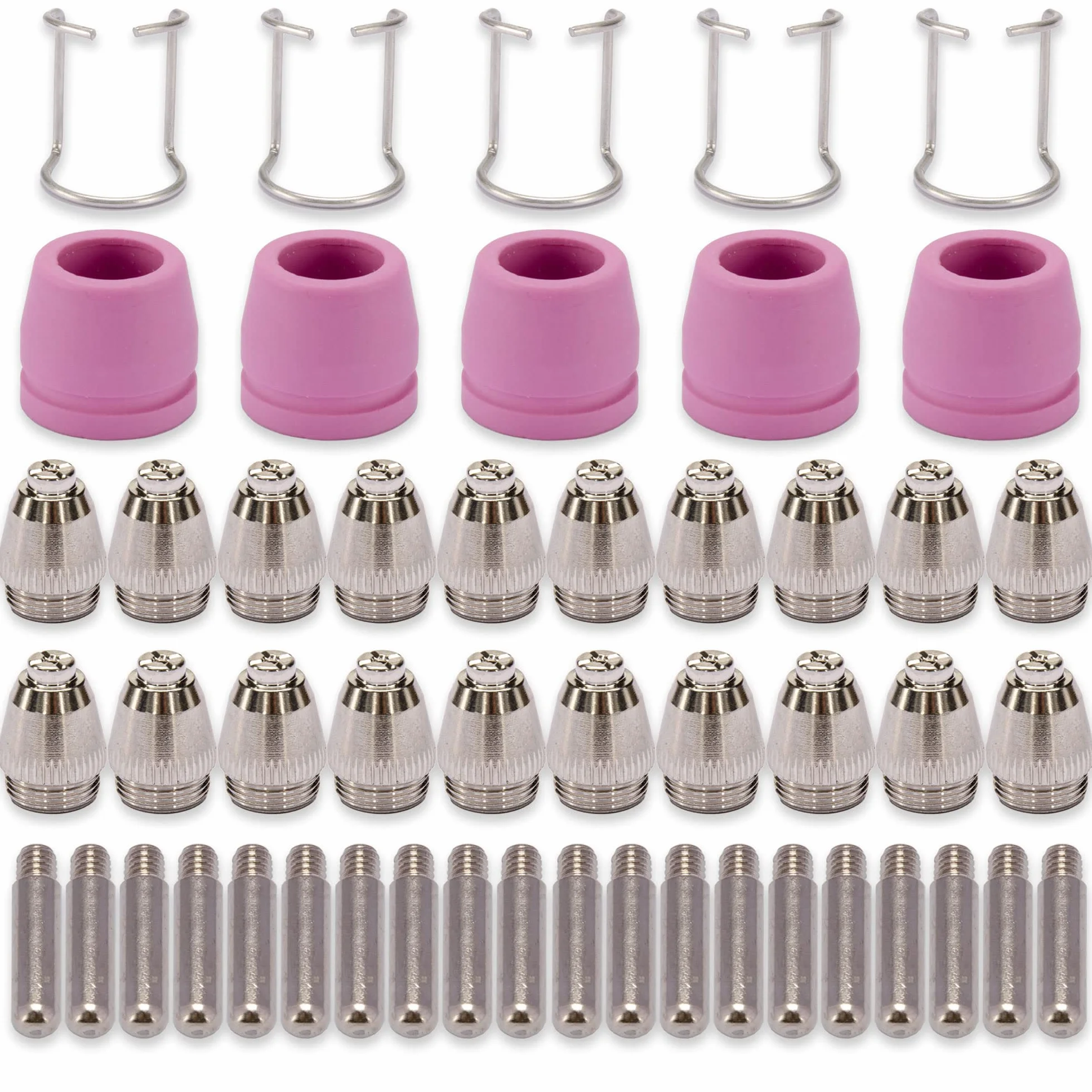 Plasma Cutter Consumables Kit 50pk 1.2mm SG-55 AG-60 WSD-60