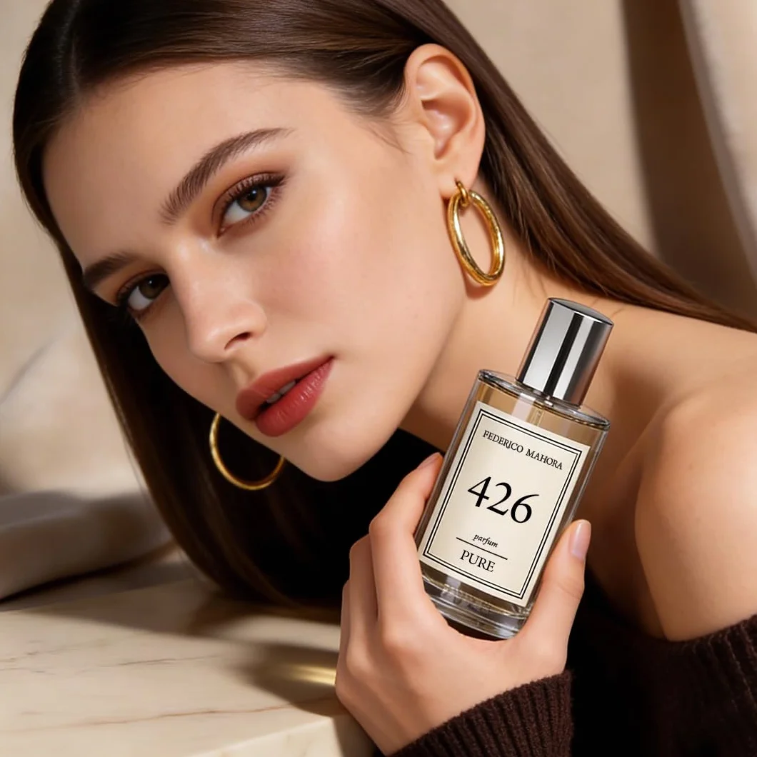 Pure 426 Profumo da Donna 50ml | Bergamotto e Neroli | Fiore d'Arancio, Lampone e Gelsomino | Patchouli, Vaniglia e Legno di Cashmere | Fragranza Orientale 20%