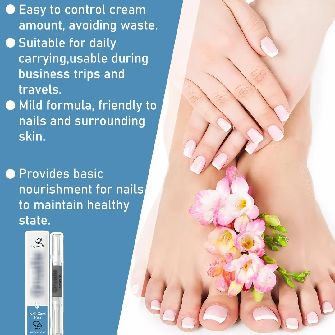 Penna per la Cura delle Unghie, Ingredienti Naturali, Ammorbidisce la Cuticola e Ripristina la Naturale lucentezza delle Unghie, 3 ml