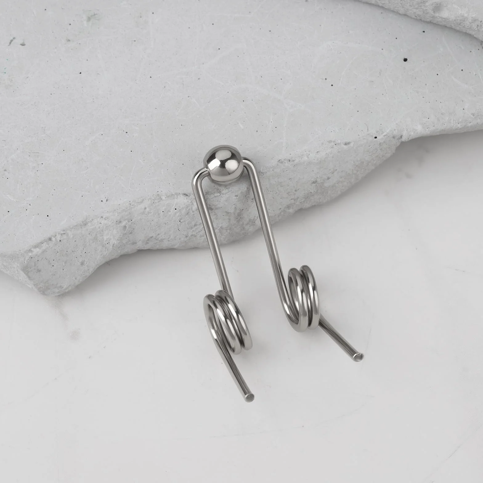 Molla di torsione a doppio ritorno 1,2 x 24 mm 10 pezzi per ferri arricciacapelli