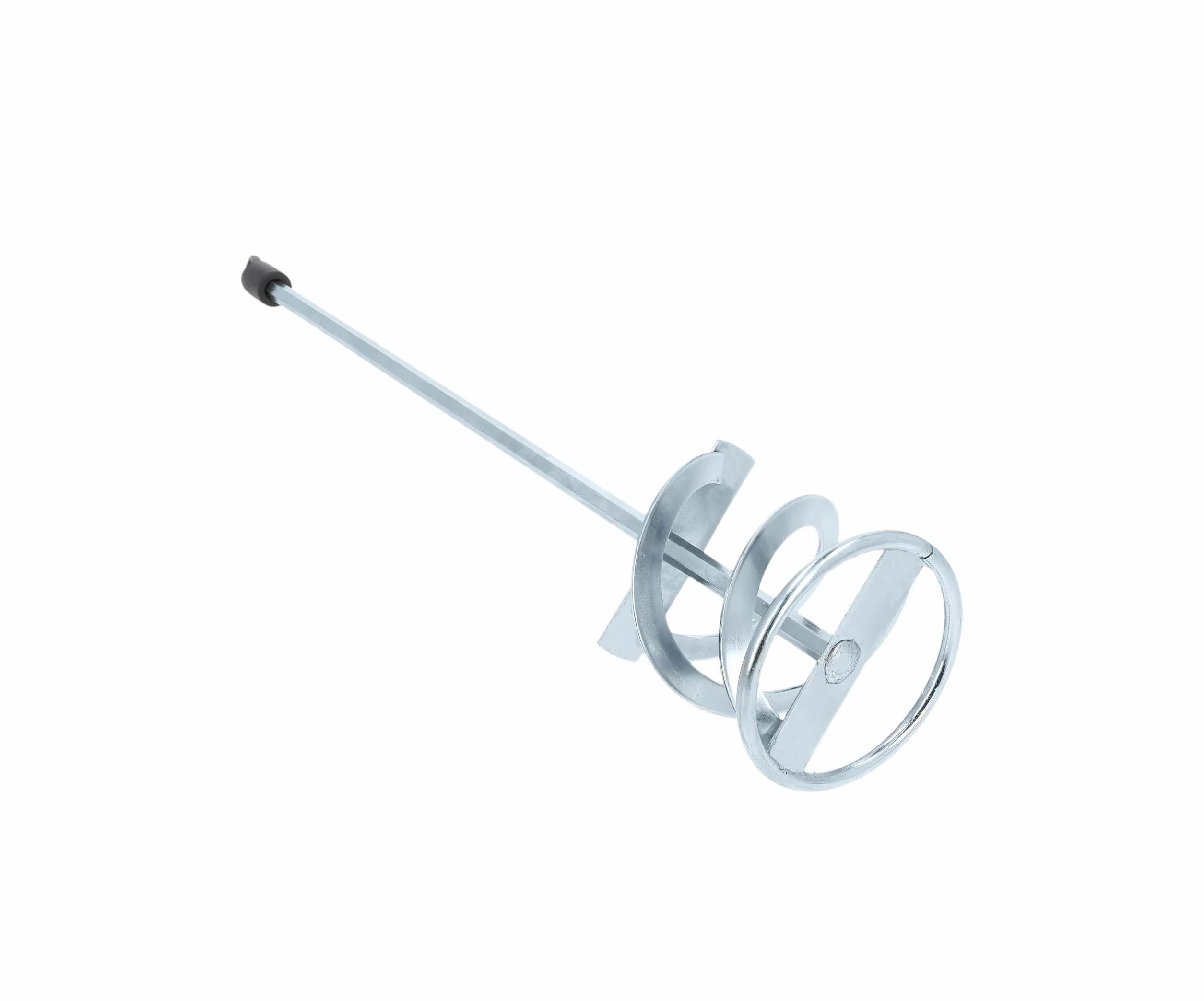 Frusta Miscelatrice da Cantiere 80 x 400 mm – Pala Impastatore Edile per Vernici e Malte con Gambo HEX 8 mm in Acciaio Zincato