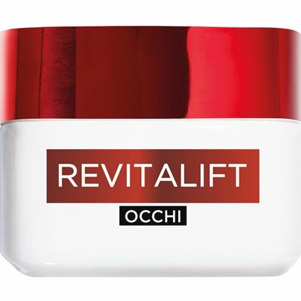 L'Oréal Paris Crema Idratante Contorno Occhi, Per Tutti i Tipi di Pelle, Azione Rassodante, Contorno Occhi Levigato e Riposato, Arricchita Con Pro-Retinolo e Fibrelastyl, 15 ml
