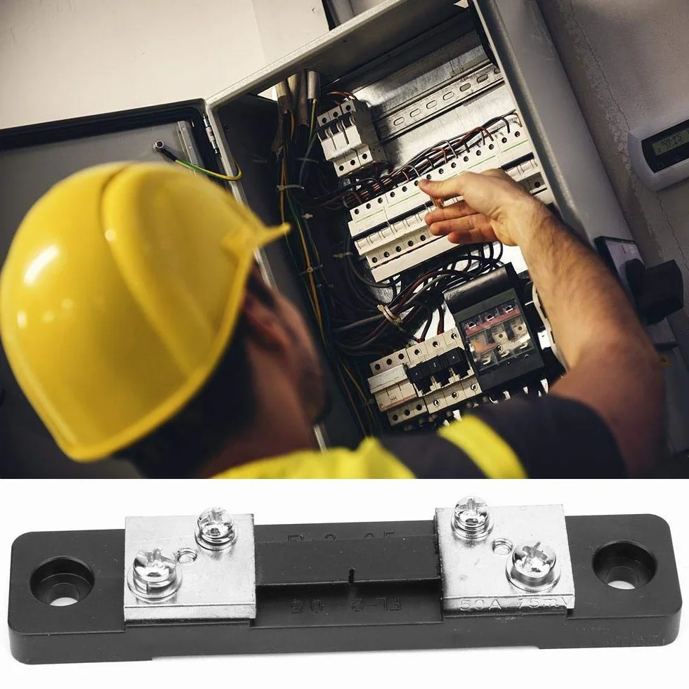 Jadeshay Resistore Shunt 50A 75mV per Amperometro Digitale Pannello di Controllo