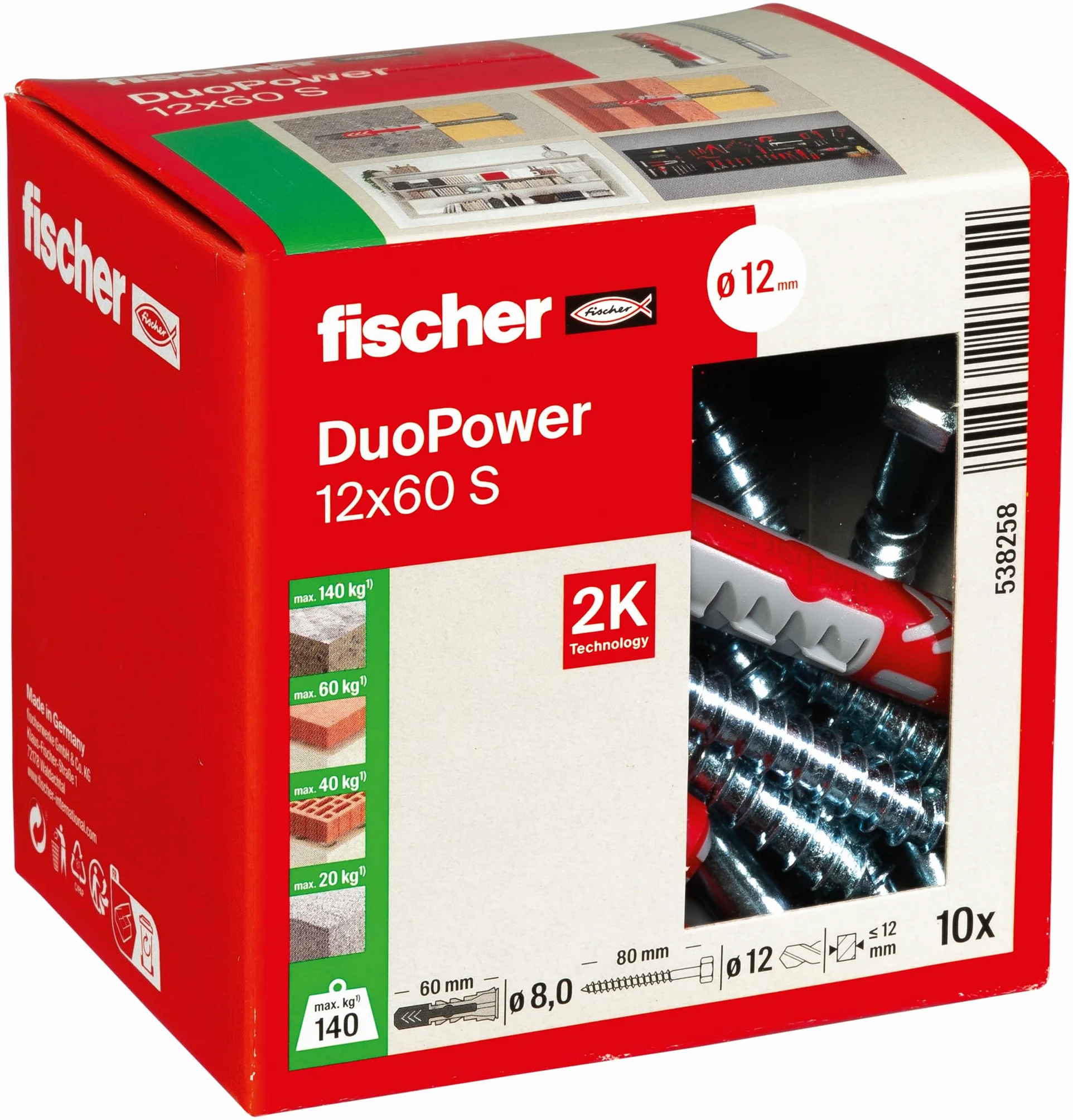 Fischer Duopower tassello universale con vite 538258