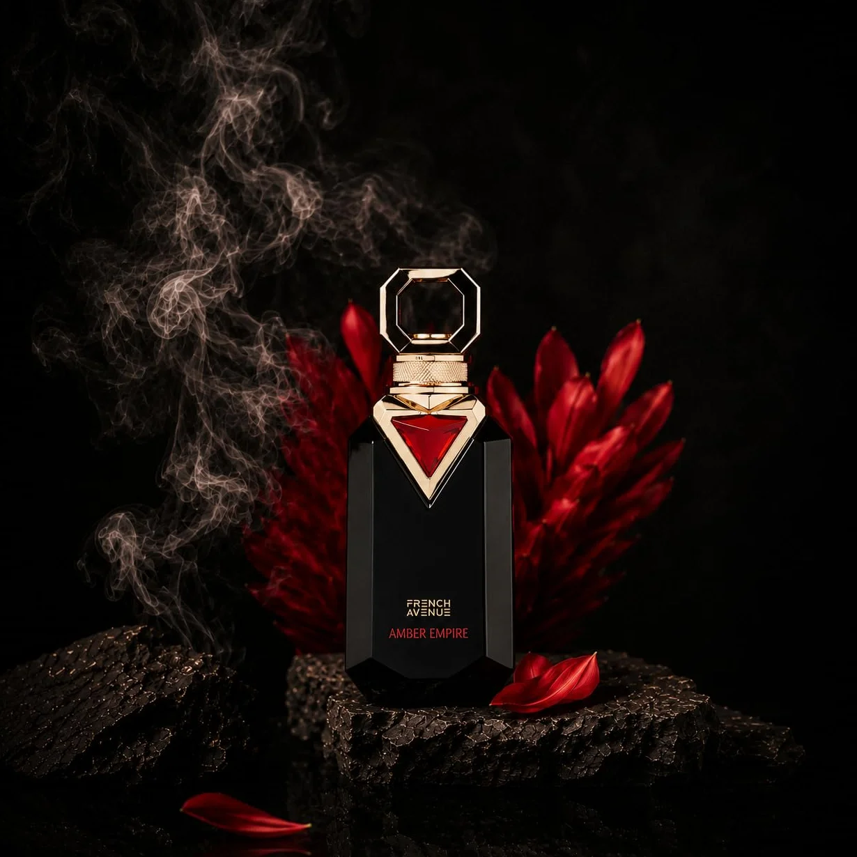French Avenue Amber Empire, Oriental Amber - Estratto di profumo da uomo, 100 ml, con note di ambra, vaniglia e legno di sandalo