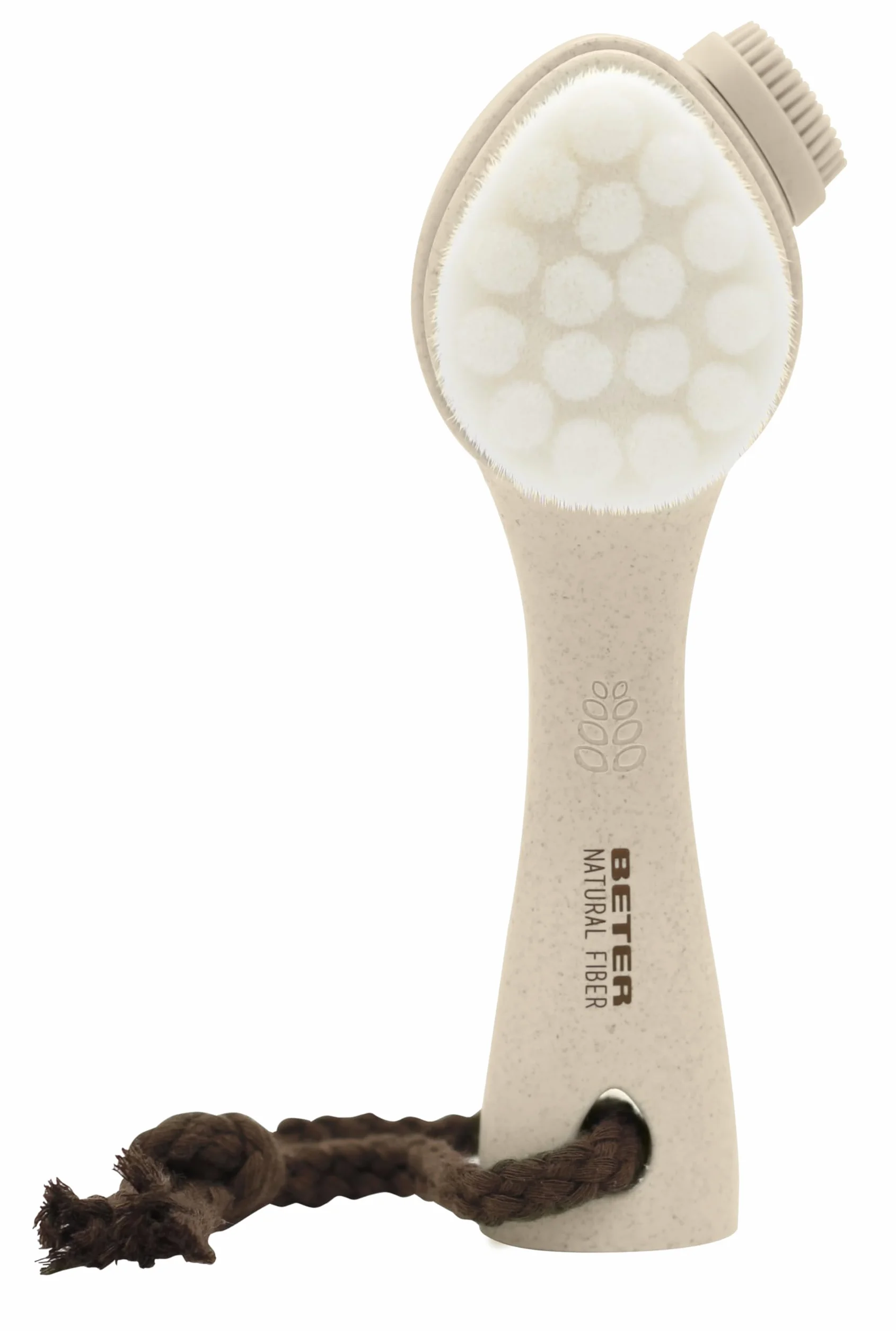 Beter - Spazzola Viso Pulizia 3 in 1 di fibra naturale - Massaggi, Pulizia, Esfoliazione - Ideale per esfoliare il viso, Con spazzola per il viso e spazzola esfoliante viso, Pulizia del viso efficace
