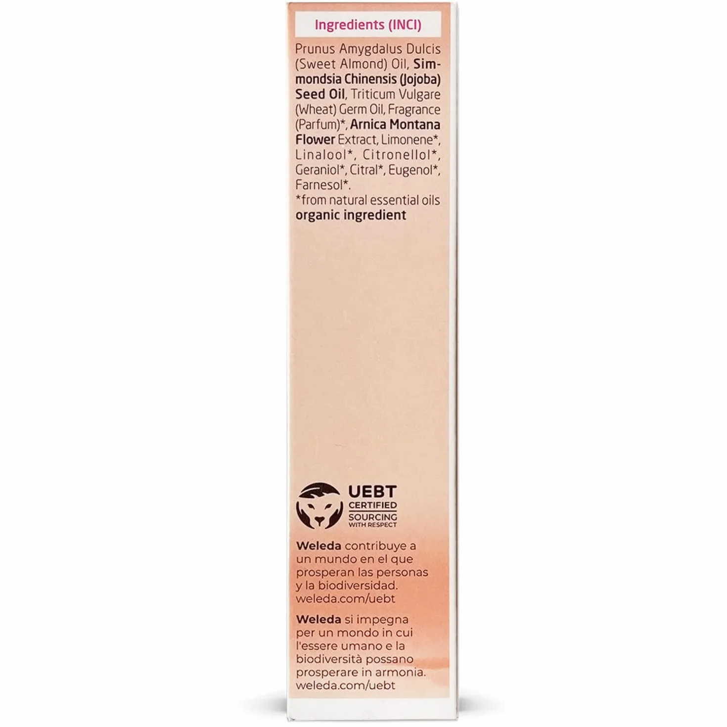 Weleda Olio smagliature, trattamento cosmetico pre-post gravidanza per inestetismi cutanei, con olio di mandorle, dermatologicamente testato (1x100 ml)