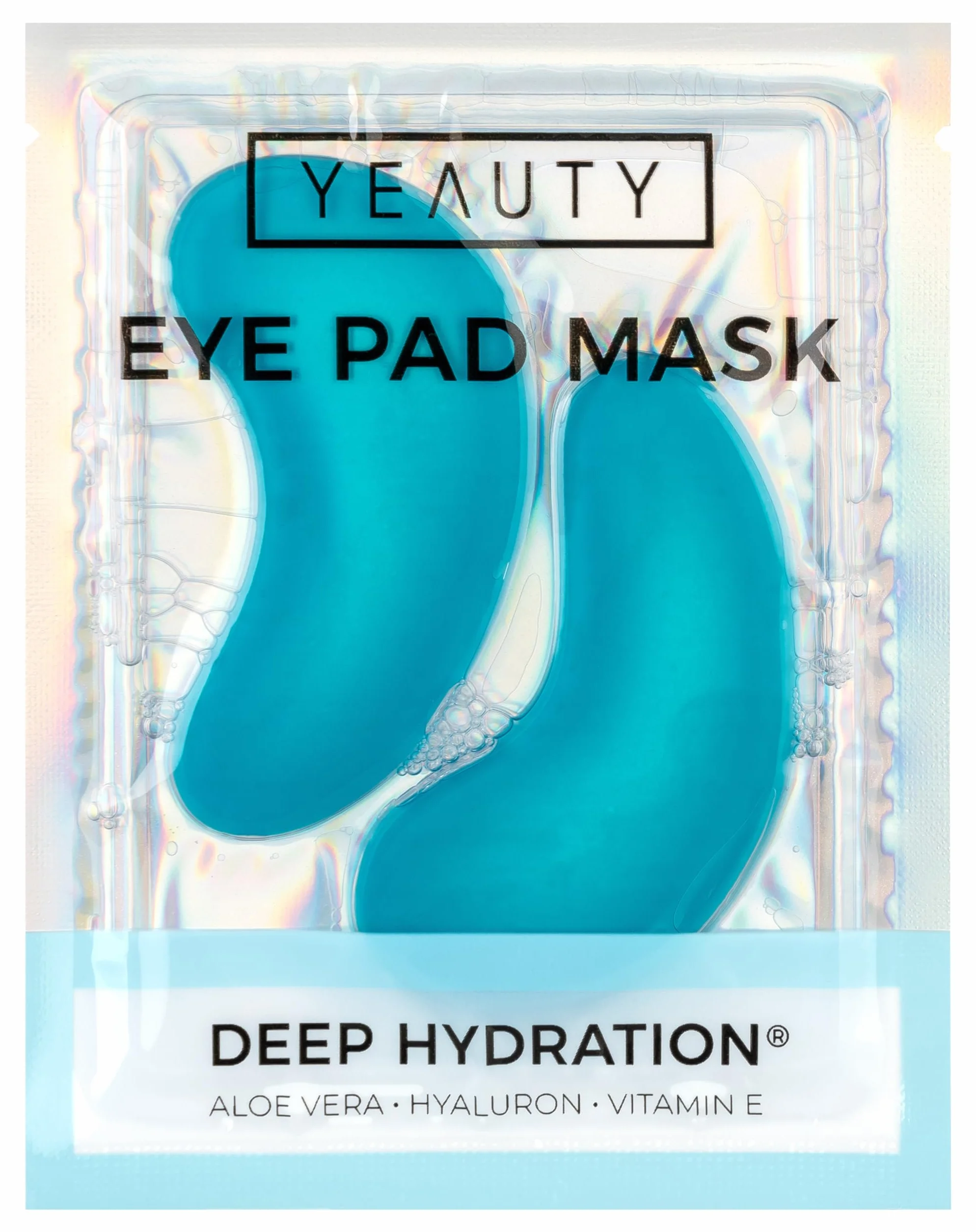 YEAUTY DEEP HYDRATION EYE PAD MASK, cuscinetti idratanti per gli occhi con aloe vera, ialuronico e vitamina E contro la pelle secca e fragile, per una zona ottimale idratata degli occhi
