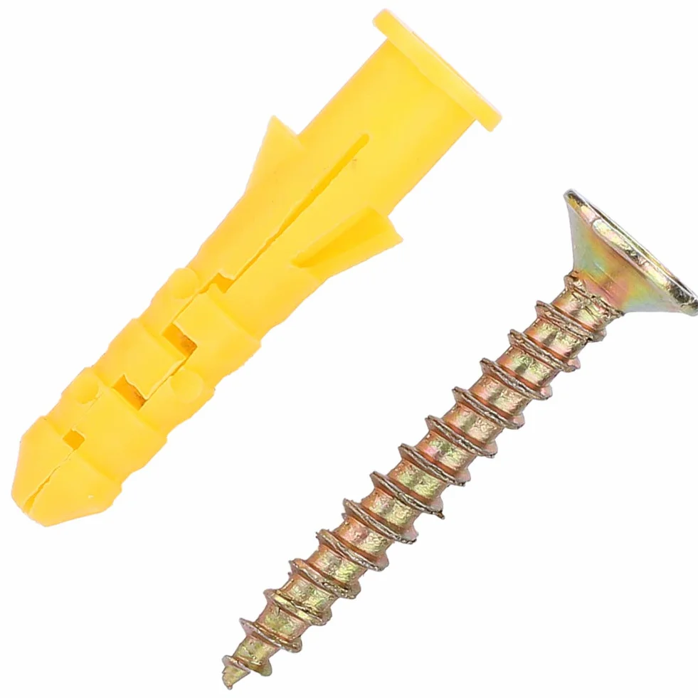 Kit Hardware Auto Tocco Spina Parete Espansione Ancora Plastica Φ6mm 50 pezzi Cemento Mattoni