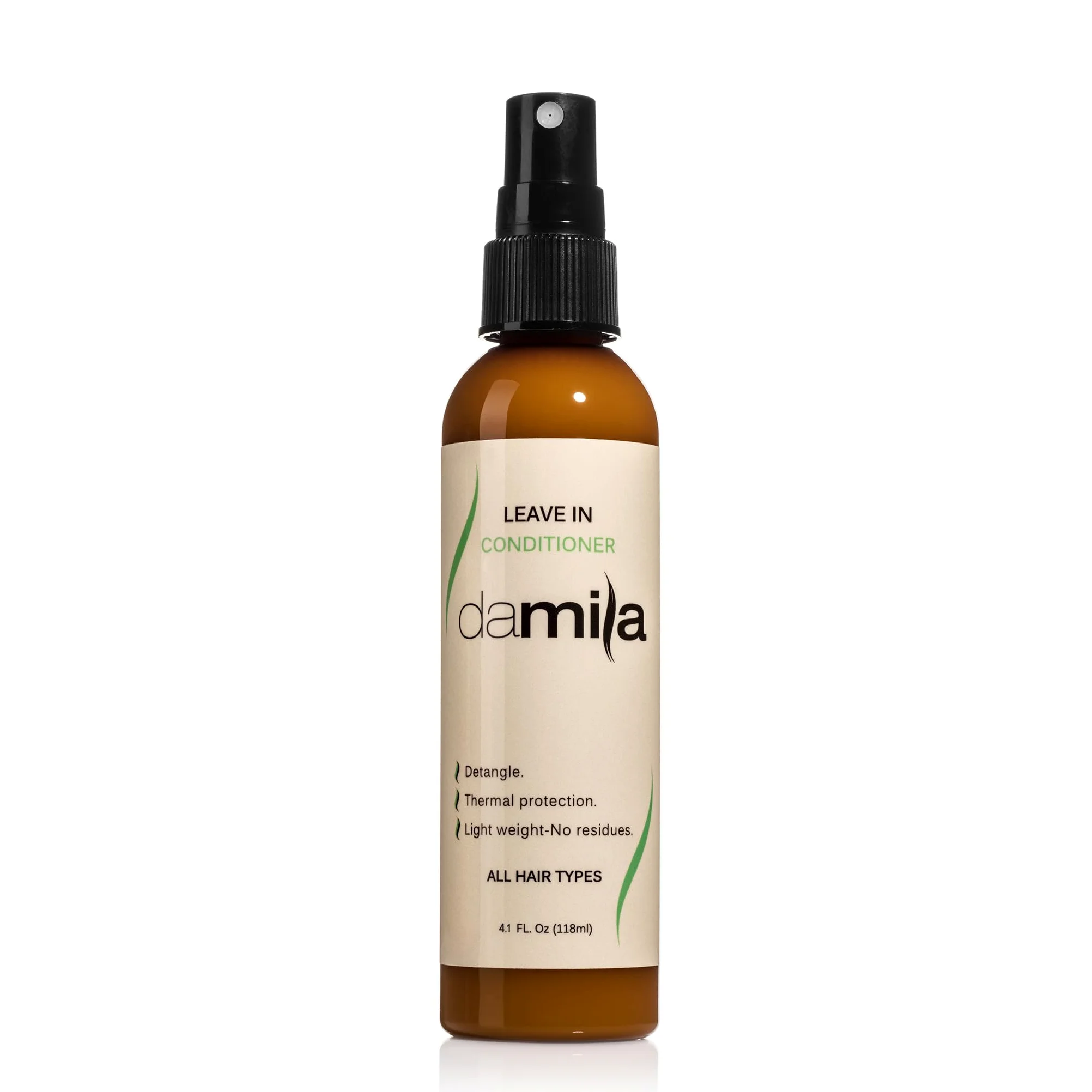 damila Balsamo spray senza risciacquo con cheratina per capelli sottili, secchi, danneggiati e ricci. Districa e protegge dal calore. Prolunga il trattamento alla cheratina. Senza solfati e parabeni.