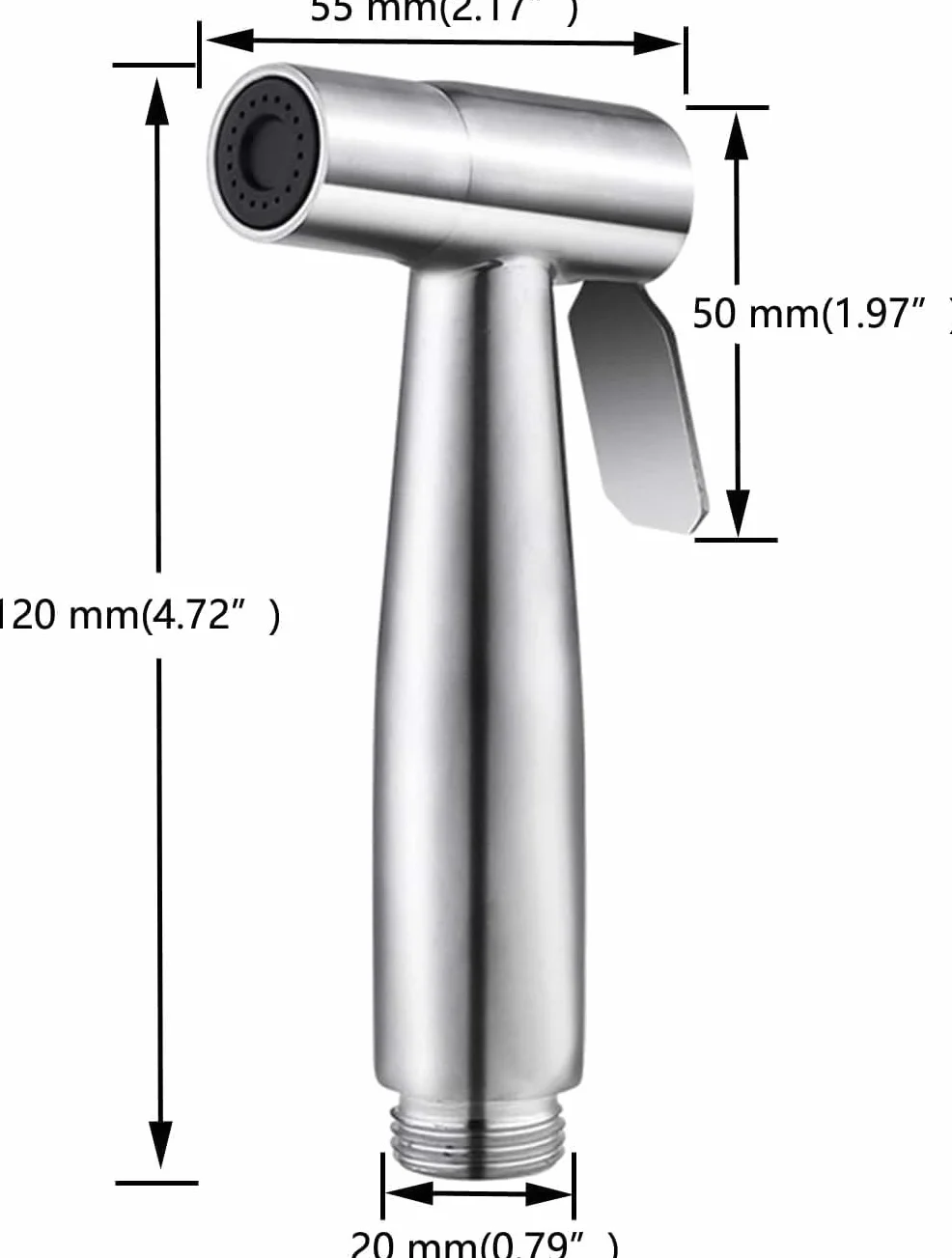 Soffione doccia bidet a mano Acciaio inossidabile WC spruzzatore ugello