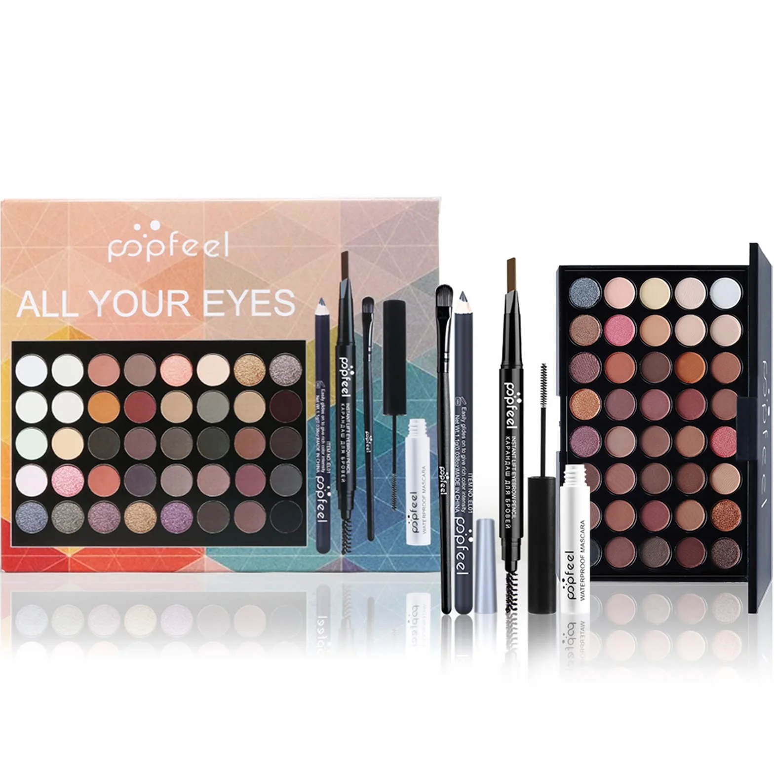 Joyeee Kit Trucco Tutto in Uno per Ragazze Adolescenti, Kit Trucco Completo per Donne Principianti Include Palette di Ombretti, Pennello per Occhi, Mascara, Matita per Sopracciglia Matita per Eyeliner