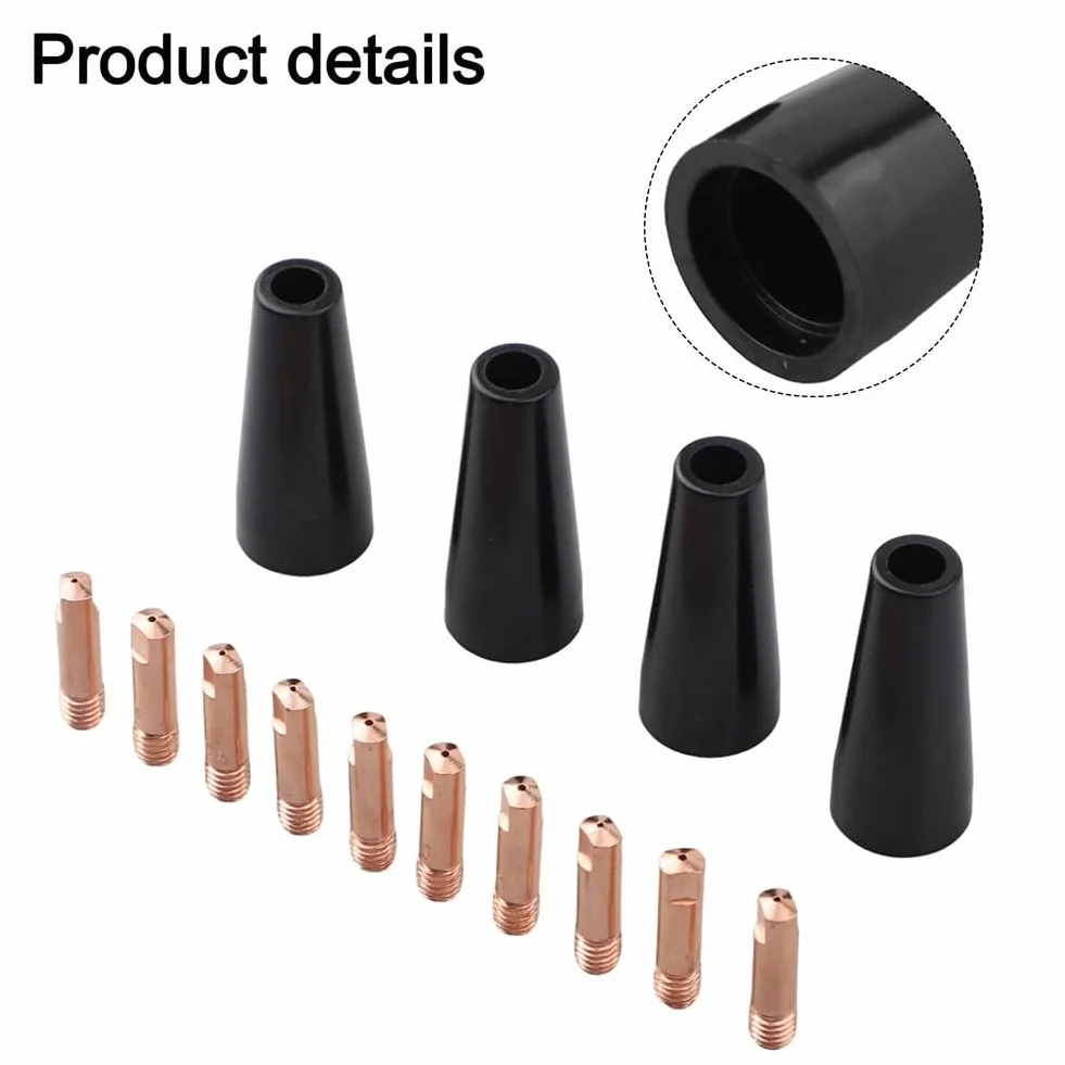 Kit punte ugelli saldatura MIG 0,9 mm 15AK MB15 rame 14 pezzi