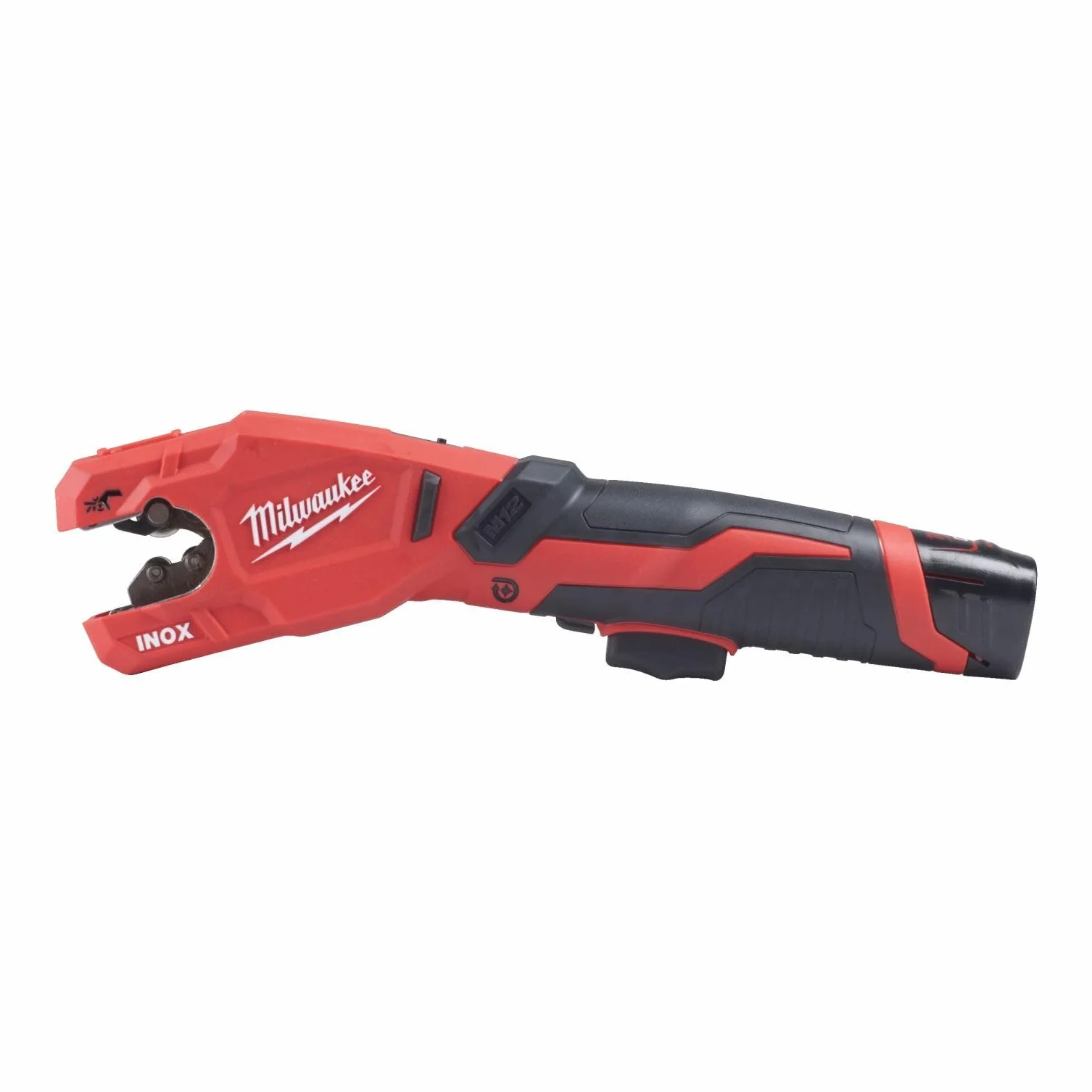 Milwaukee M12 PCSS Tagliatubi a batteria con 2 batterie e caricabatteria