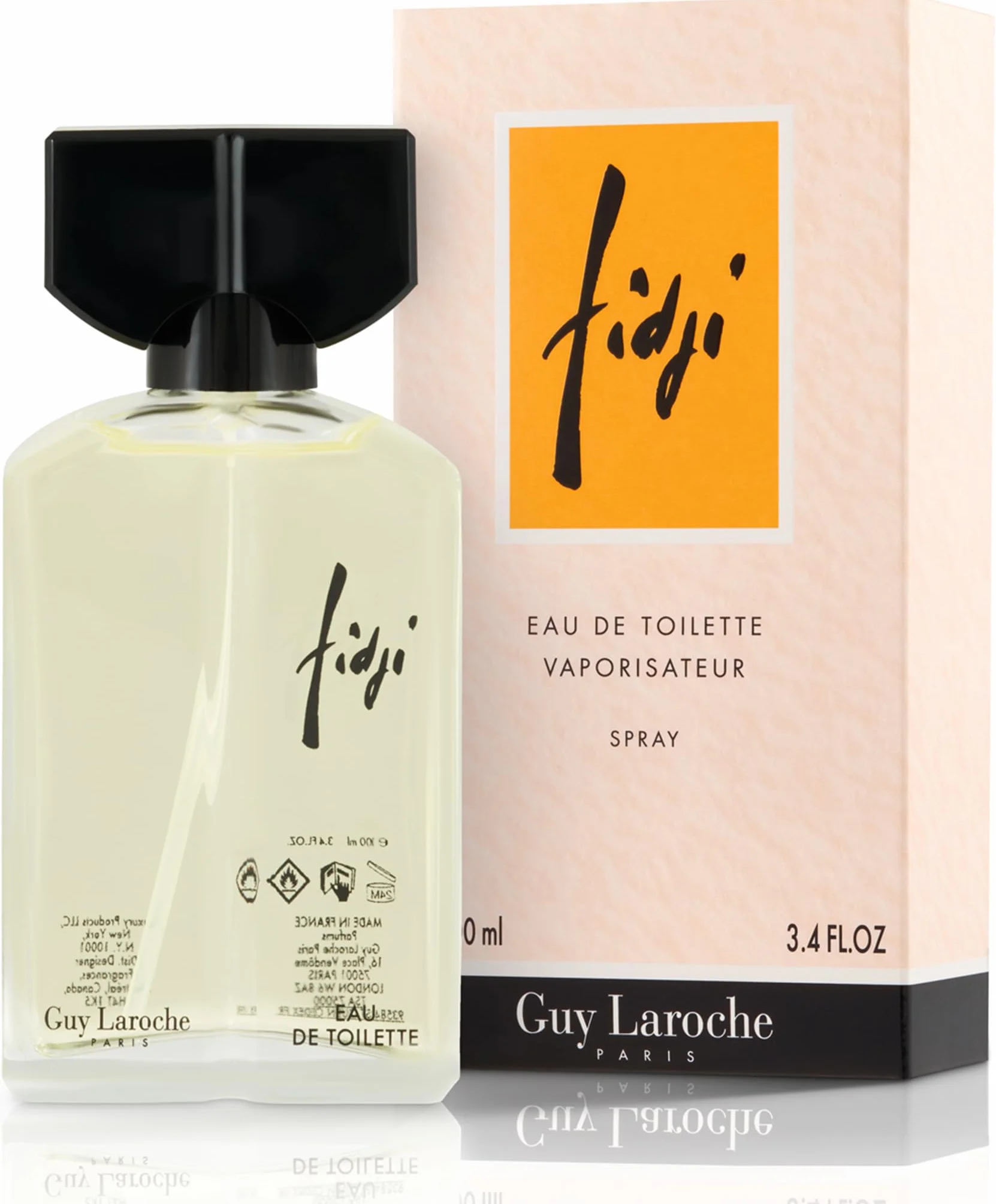 Guy Laroche Fidji Eau de Toilette, Profumo Donna, Fragranza Rinfrescante, Vivace e Floreale, With Ylang-Ylang, Gelsomino e Legno di Sandalo