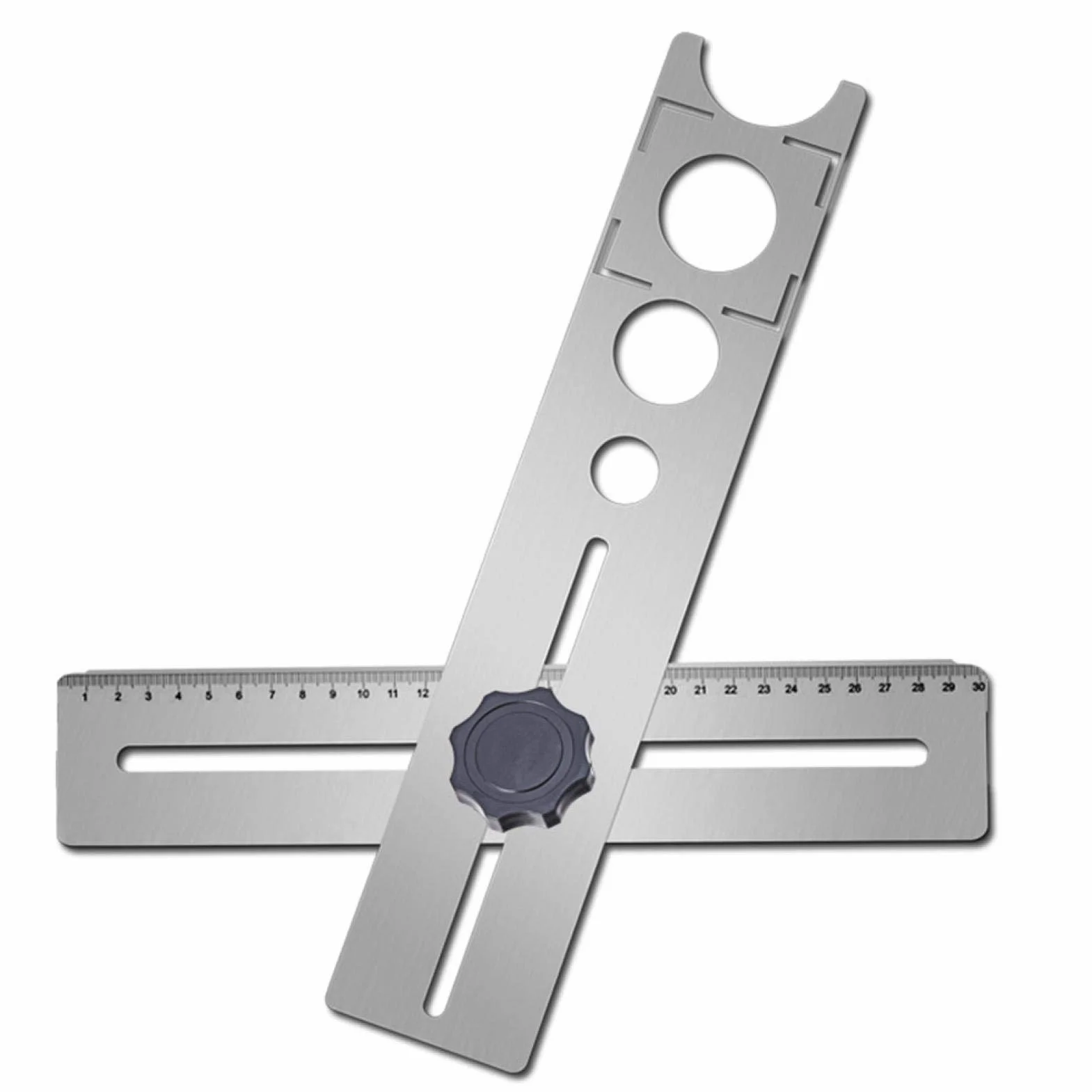 Yius Localizzatore fori piastrelle ceramica acciaio inox trapano guida foro Jig portatile