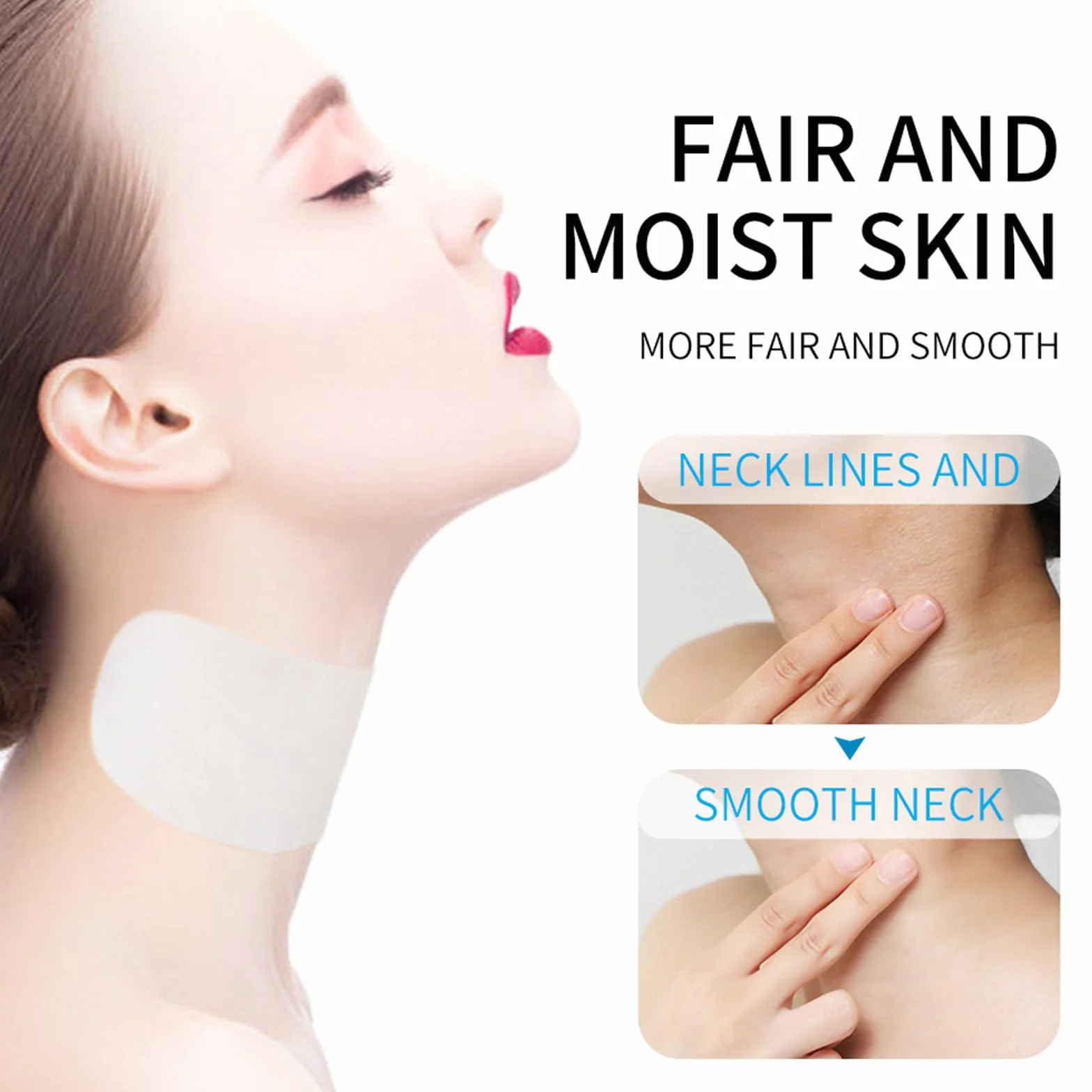Maschera Per Il Collo, 7 Pezzi Maschera Lifting Del Collo, Cuscinetti Per La Cura Della Pelle Per Il Collo, Maschera Idratante Per Il Collo, Diluire Le Linee Del Collo E Riparare Il Collo (A)