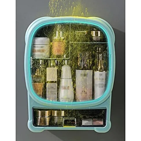 Espositore per cosmetici, grande capacità, organizer per rossetti, trucchi e prodotti per la cura della pelle su scrivania o bagno