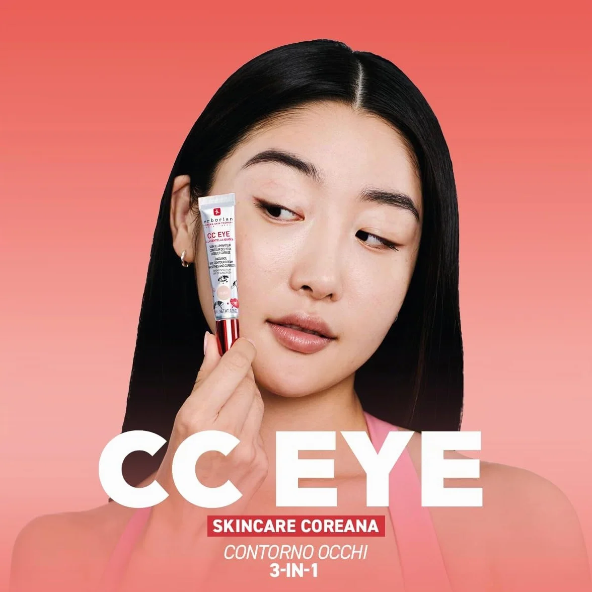 Erborian - CC Eye Crema Chiara alla Centella Asiatica – Trattamento Illuminante e Correttore Tinta Contorno Occhi SPF 20 - Leviga e Corregge le Occhiaie - Trattamento Cosmetico Coreano - Clair - 10 ml