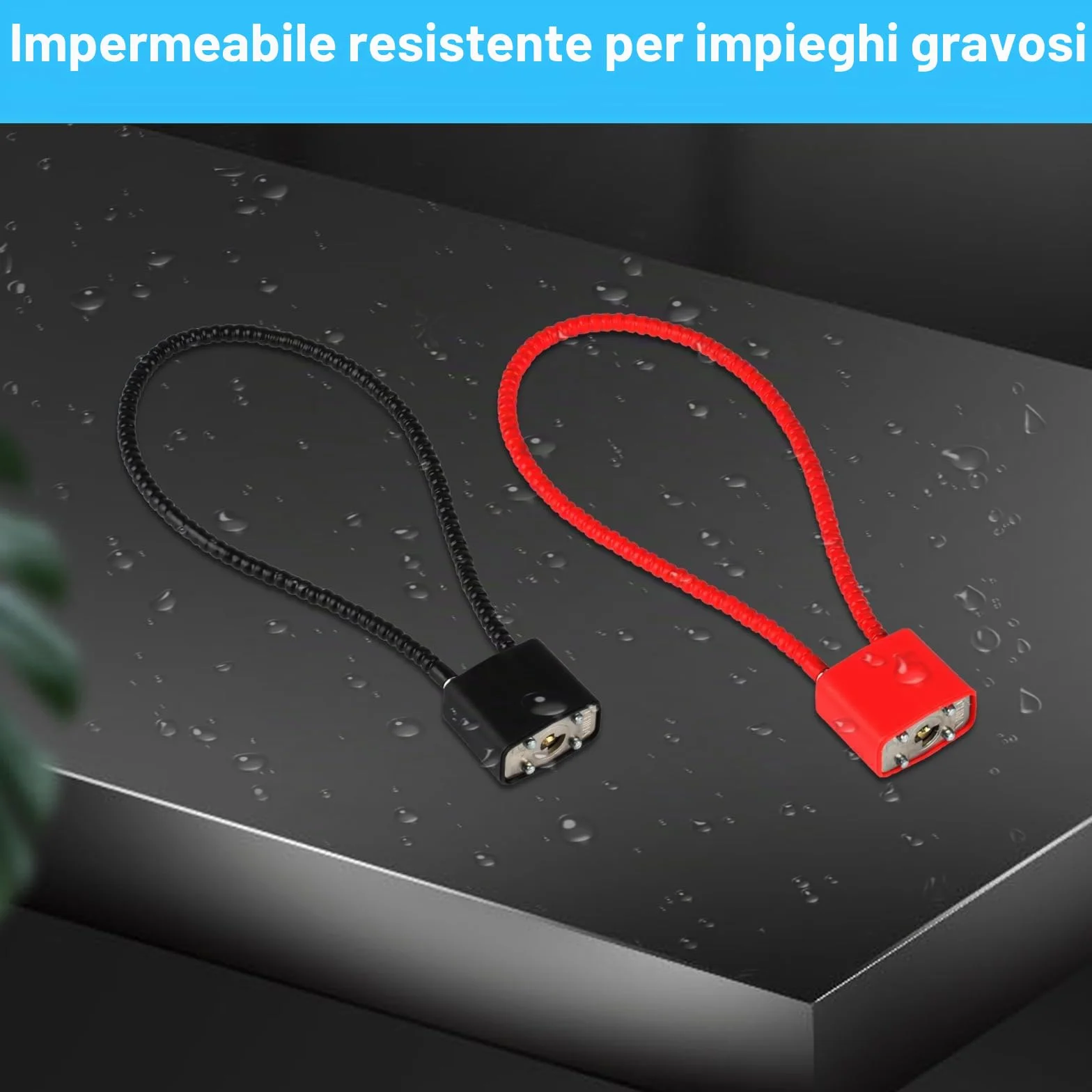 Lucchetti in corda d'acciaio con chiavi, resistenti ad arco lungo, flessibile per interni ed esterni bidoni biciclette valigie