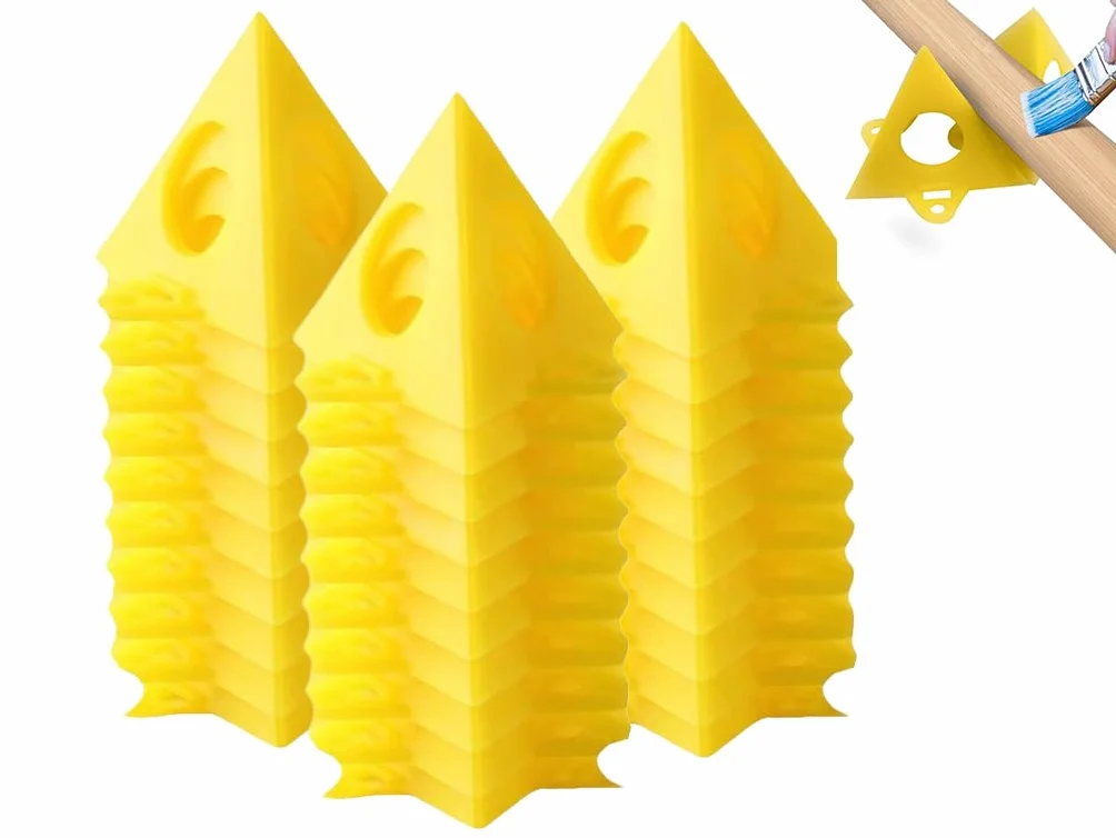 Piramide Stand 40 Pezzi Pittura Supporto Piramide Triangle Stands Giallo