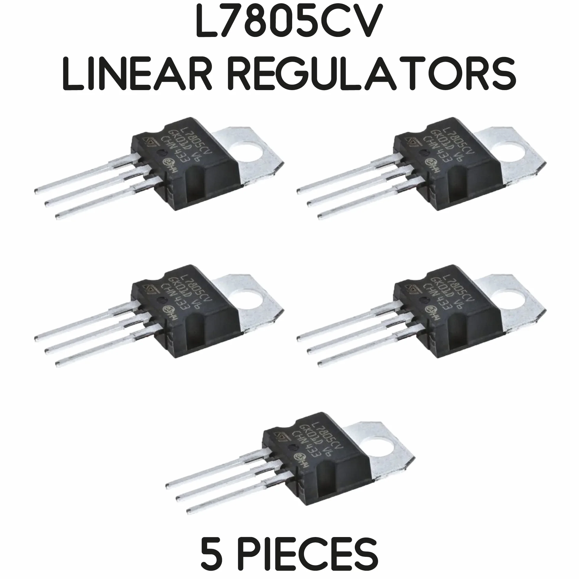 7805 L7805 L7805CV LM7805 LM7805CV TO-220 Regolatori di Tensione 5V 1.2A Kit 5