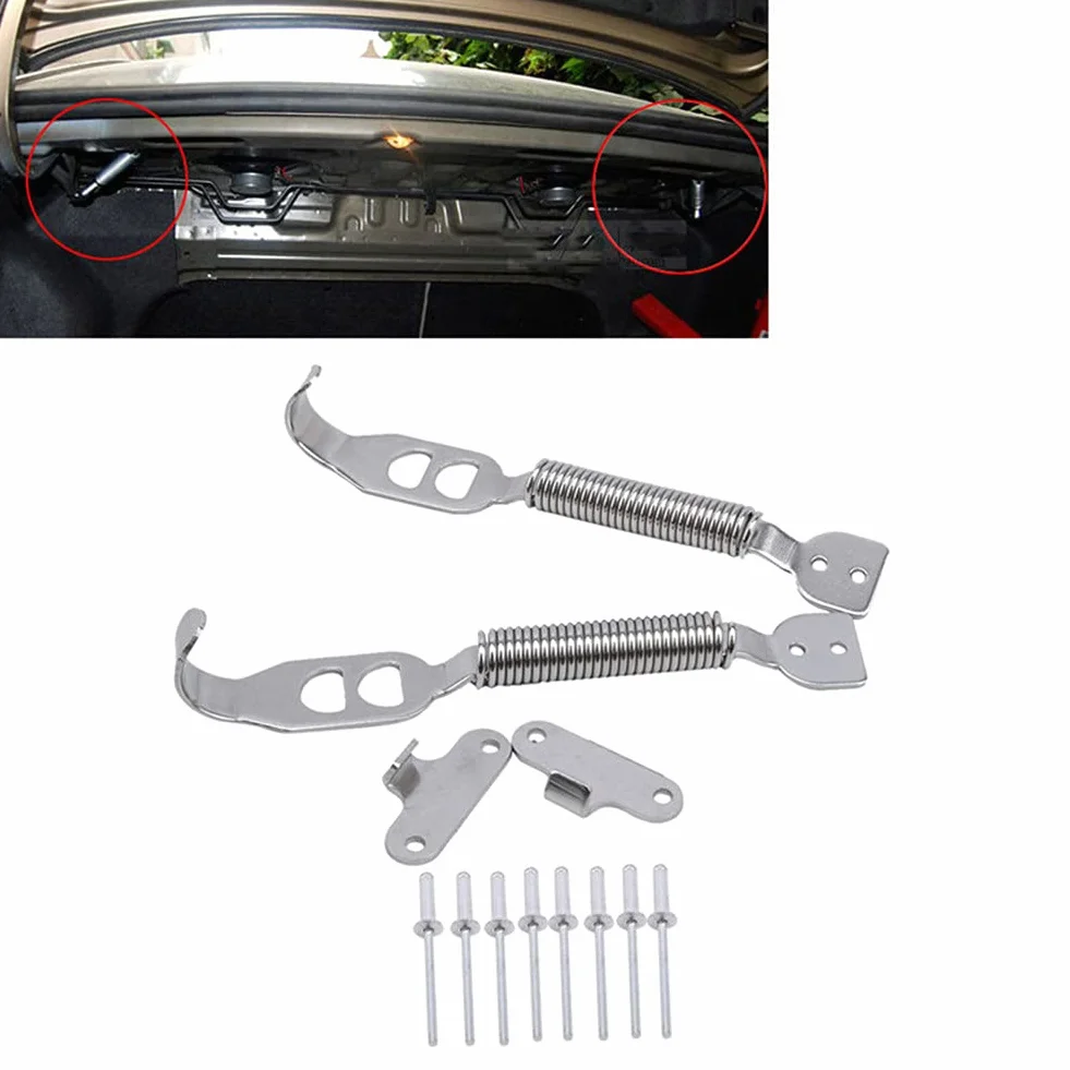 Asudaro Kit Perni A Molla per Cofano Auto, 1 Paio Clip Pannello Rivestimento Gancio Fisso Chiusure