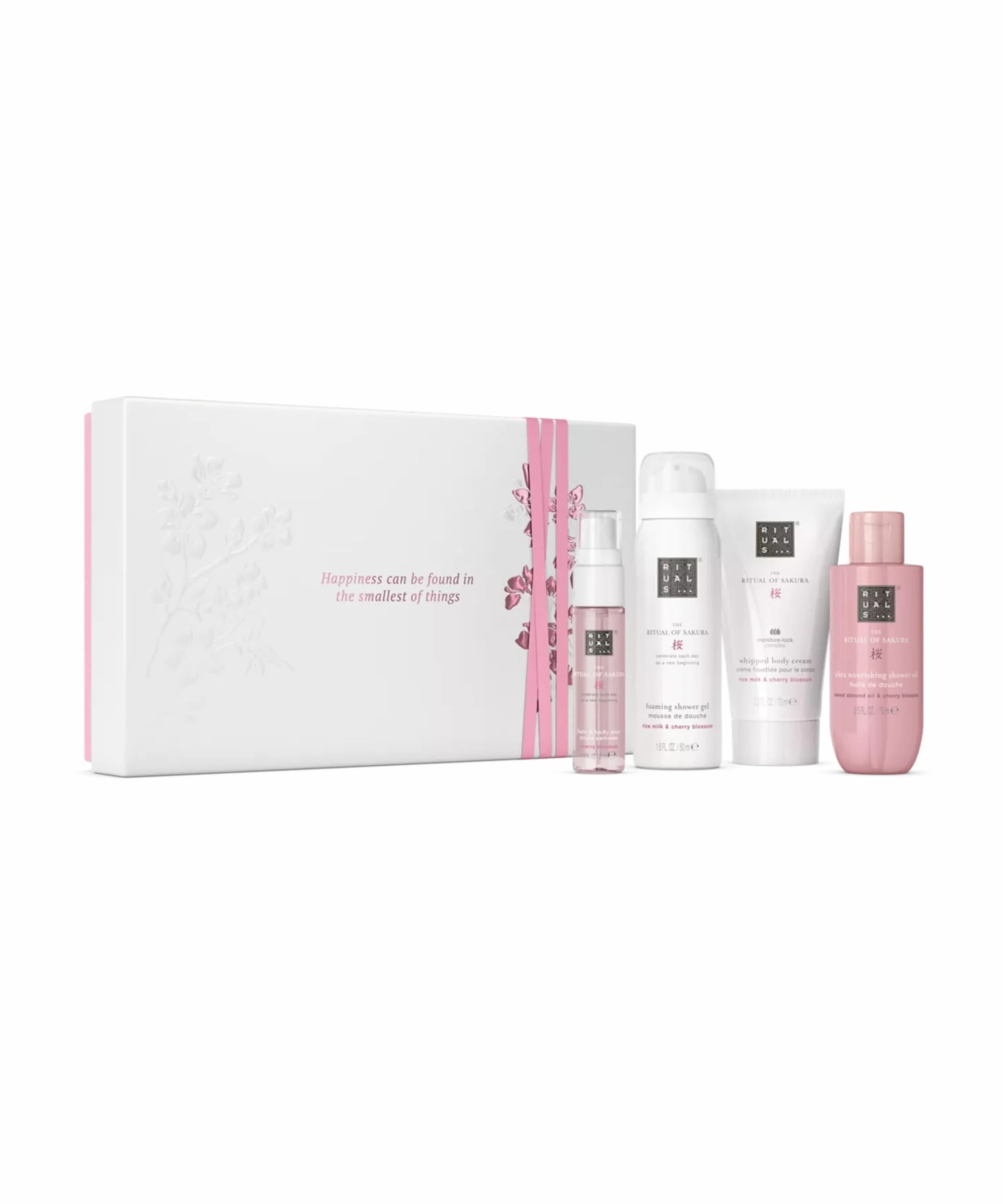 RITUALS Cofanetto regalo donna The Ritual of Sakura, Small – Set regalo donna con prodotti per la cura del corpo, Set bagno nutriente arricchito con latte di riso e fiore di ciliegio
