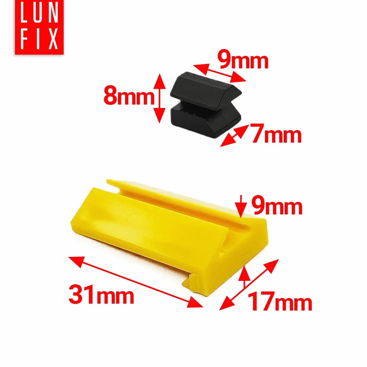 Clip di fissaggio per profilo ad intonaco rapido 23 mm set da 100 pezzi plastica zincata