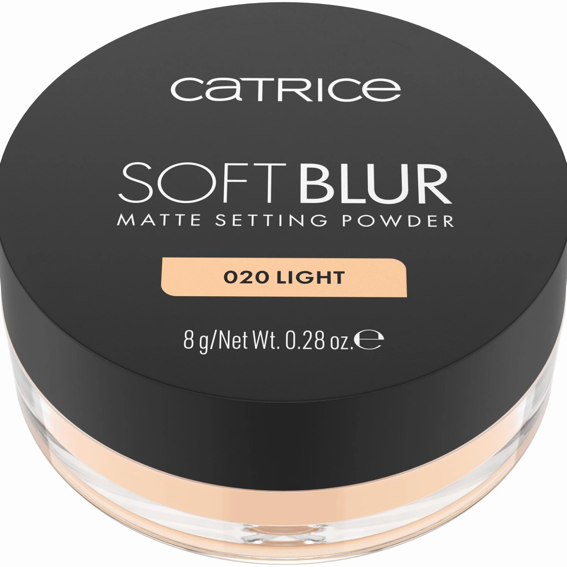 Catrice Soft Blur Matte Setting Powder, lunga durata, opacizzante, rifinitura dei pori, naturale, traslucida (8g)