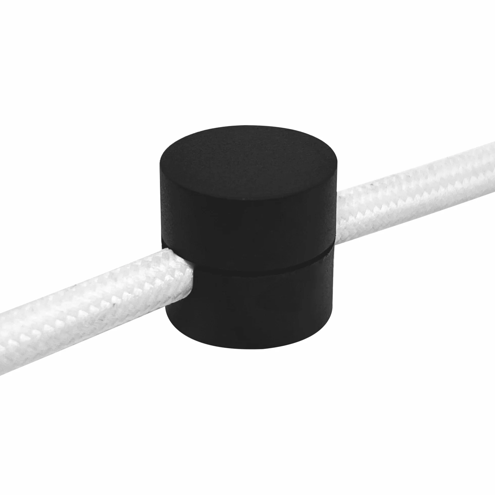 smartect Decentratore da Parete e Soffitto per Cavi 8 Pezzi Nero Ø20x18 mm