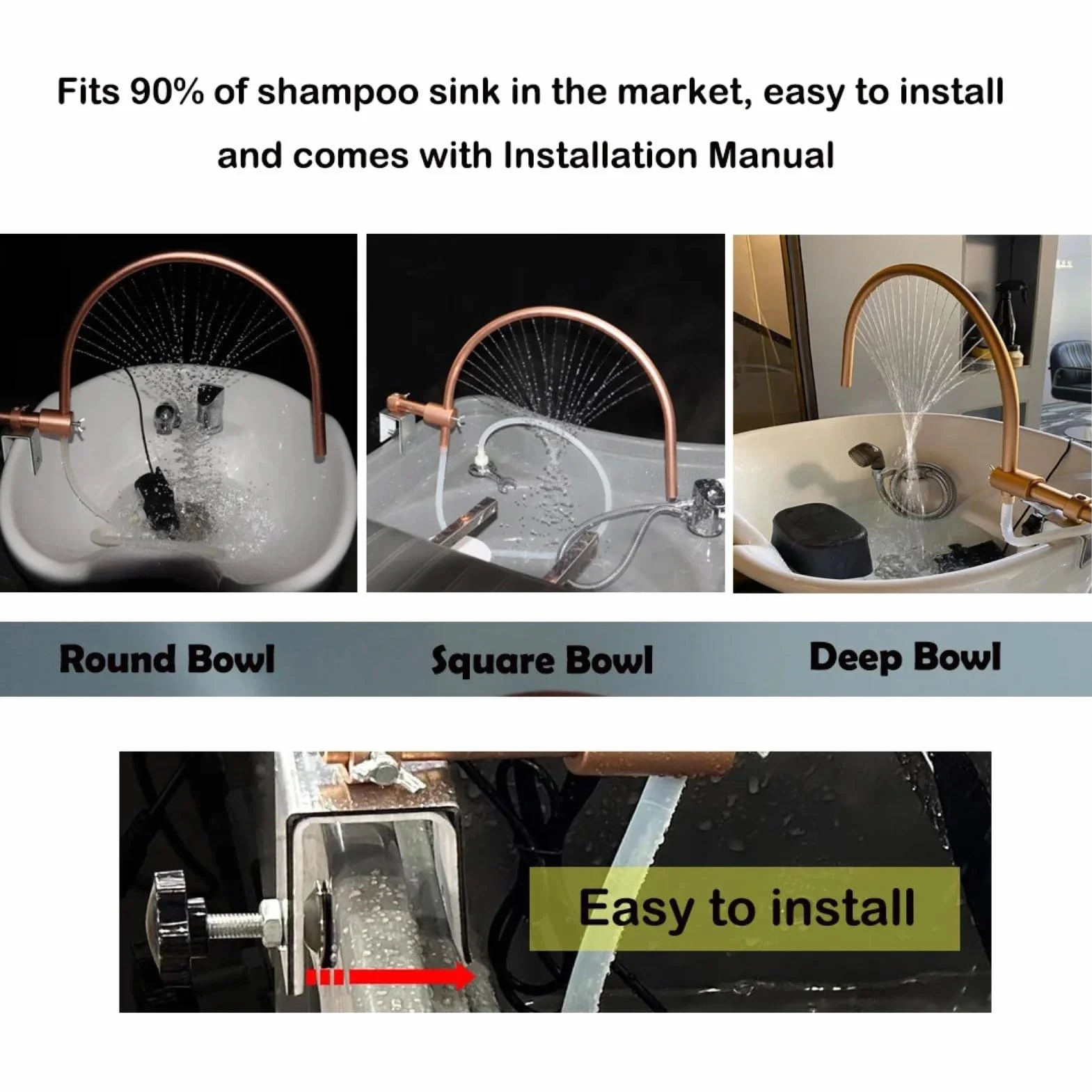 Attrezzatura For La Terapia Dell'acqua, Doccia A Cascata Con Circolazione Dell'acqua For Il Salone, Ciotola For Shampoo, Attrezzatura For Il Salone