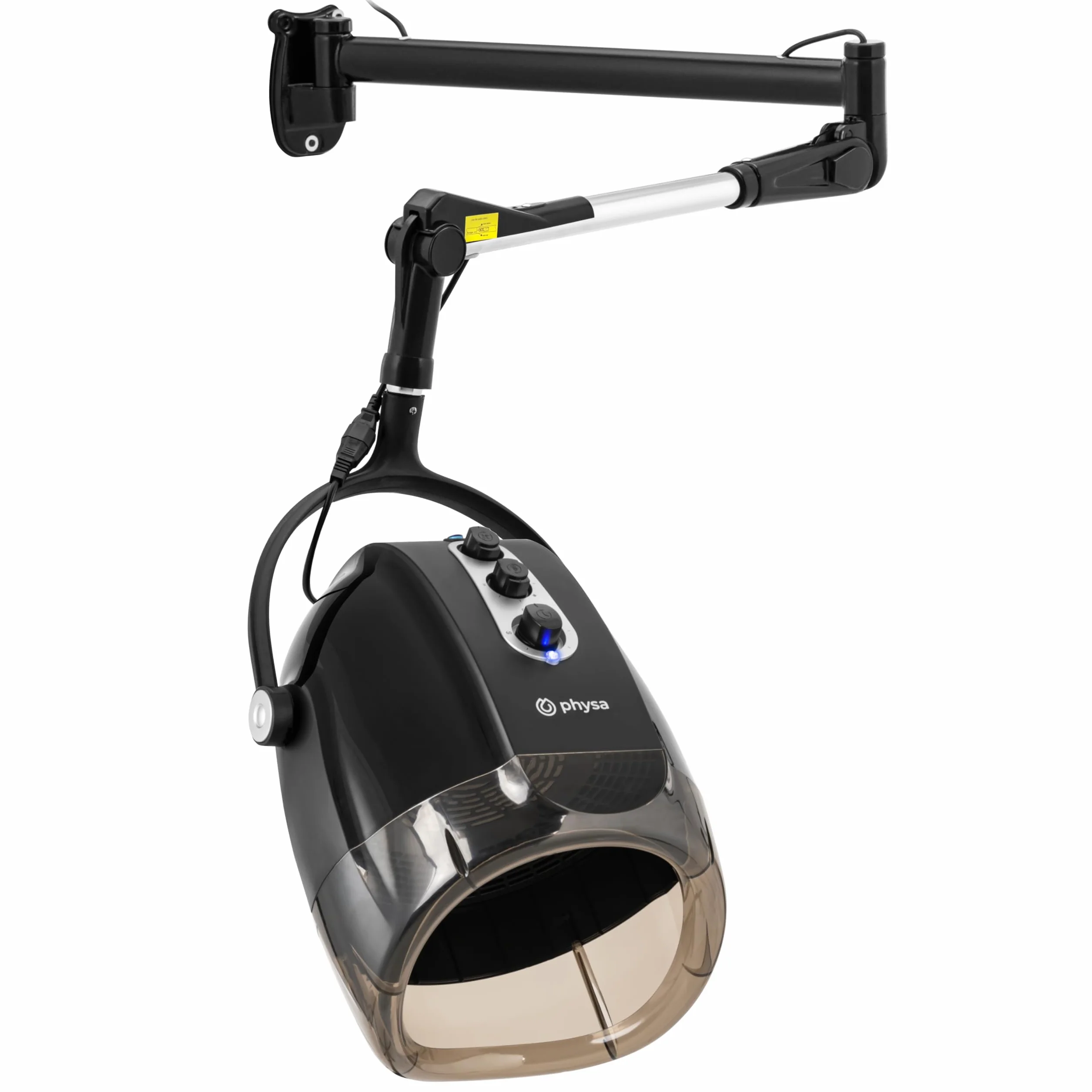 physa Asciugacapelli - a parete - con funzione ionica - 1000 W - 70 °C Cappa stendibiancheria Cuffia asciugacapelli Cuffia asciugacapelli Cofano parrucchiere
