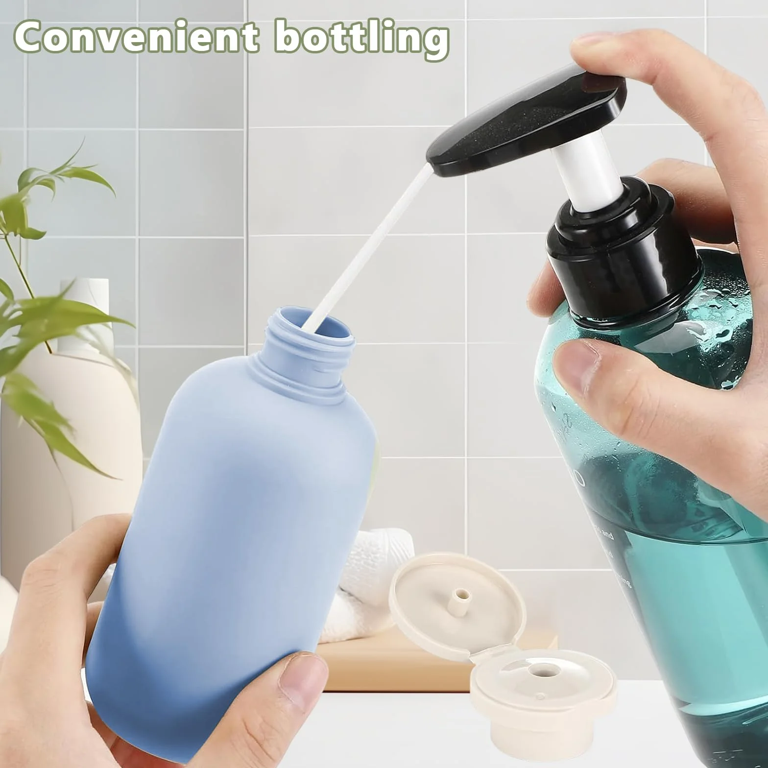 3 Pezzi Bottiglie da Viaggio in Silicone 300ml Contenitori da Viaggio Kit Viaggio Liquidi con Borsa da Toilette e Etichetta,Boccette da Viaggio per Shampoo e Balsamo Liquidi
