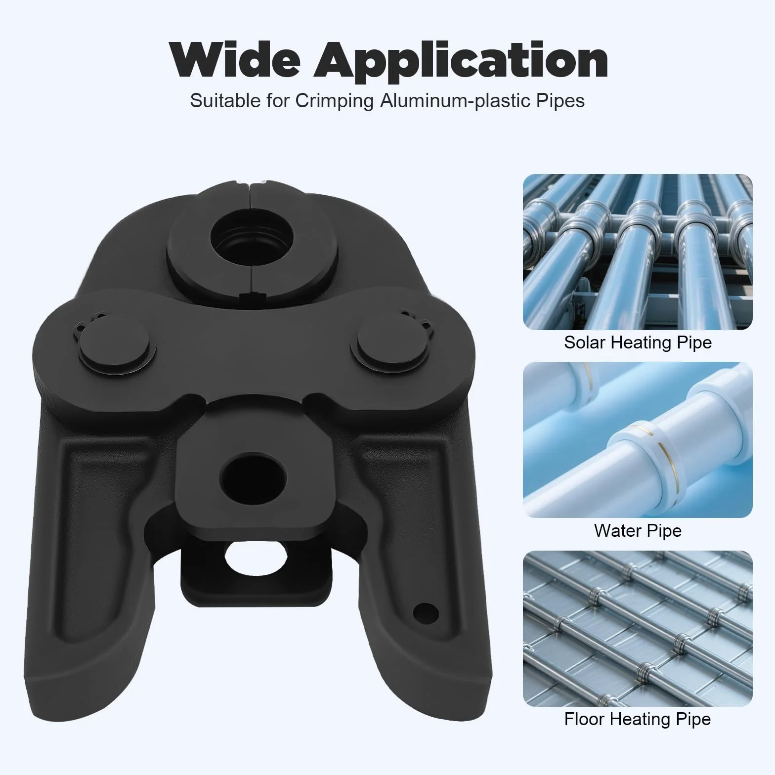 Ganasce a pressione professionale 16-32 mm per tubi compositi alluminio-plastica PEX rame acciaio