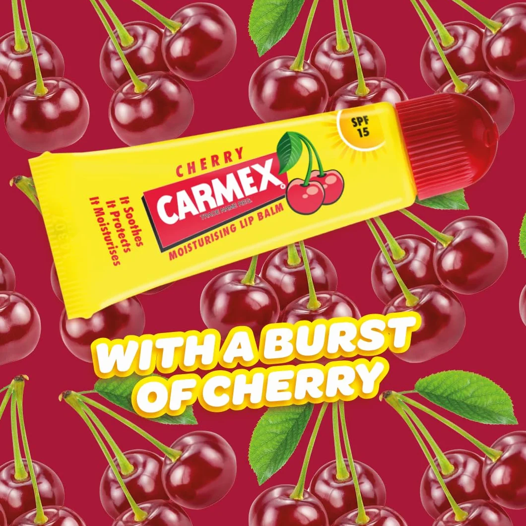 Carmex SPF15 Cherry Lip Balm Tube 10g