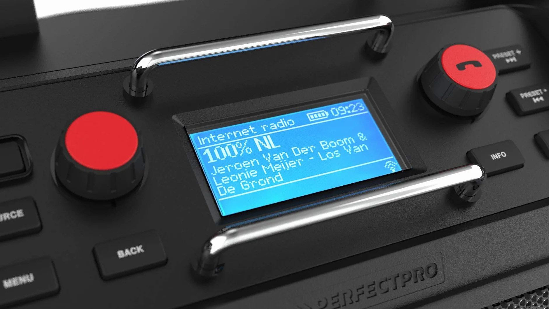 PerfectPro Rockpro Radio da cantiere DAB+ FM Bluetooth IP65 RP2