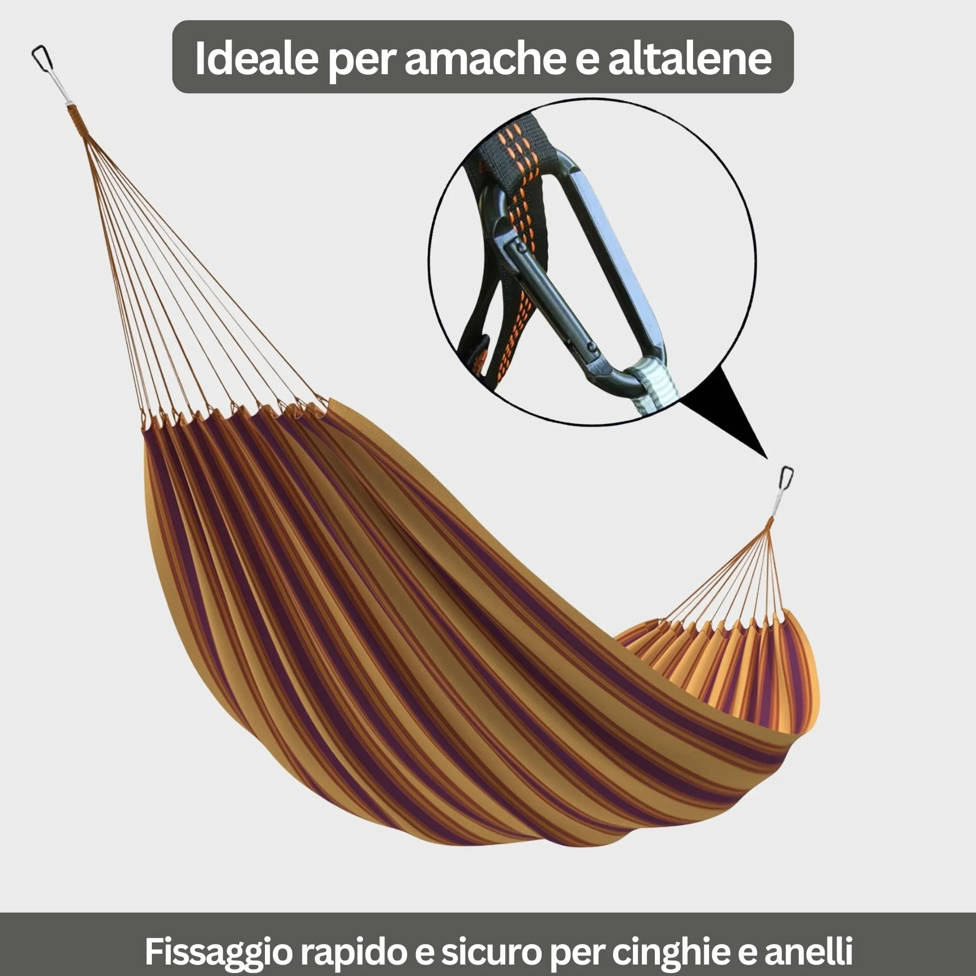 Moschettone Nero Inox M8 8 cm 250 kg Set da 2