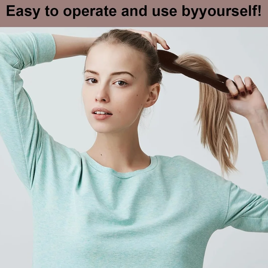 4 Pezzi Chignon per Ciambella, Capelli Strumento per Intrecciare, Twist Curler Donut Strumenti, Magico Articolo per Raccogliere i Capelli in Modo Semplice e Veloce