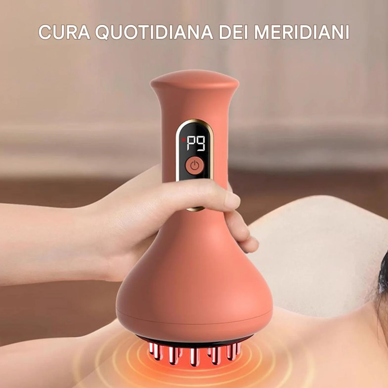 Massaggiatore elettrico per cellulite – Dispositivo dimagrante con vibrazioni portatile | Strumento portatile per modellare il corpo | Attrezzatura per terapia di riscaldamento regolabile Uomo Donna G
