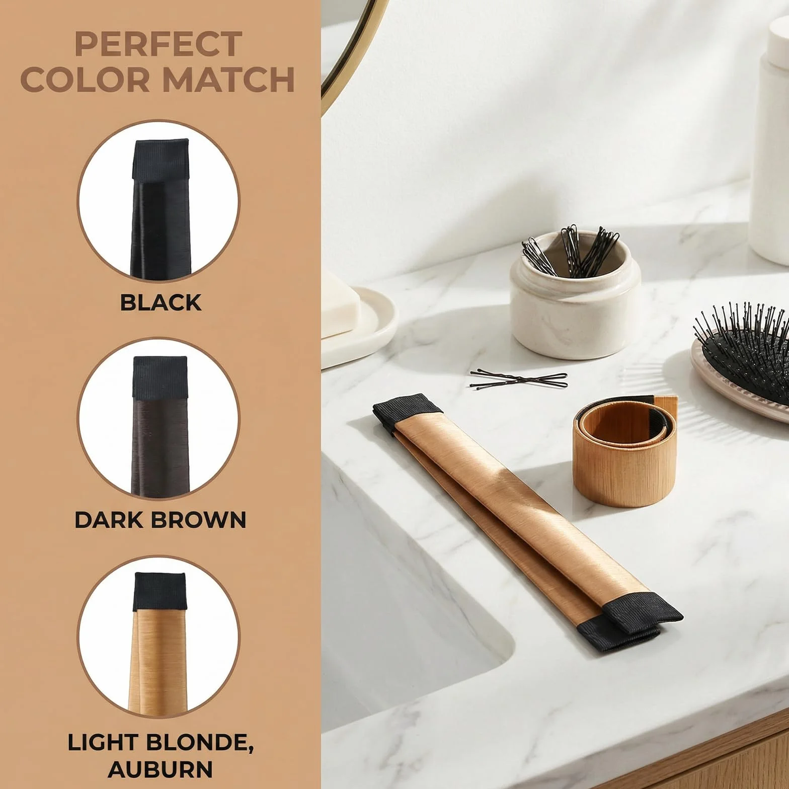 8 Pezzi Chignon Facile per Capelli,Chignon per Ciambella,Capelli Ciambelle Chignon Magic Bun Maker, French Twist Accessori per Ragazza Donne(Nero,Castano scuro,Castano chiaro,Castano ramato)